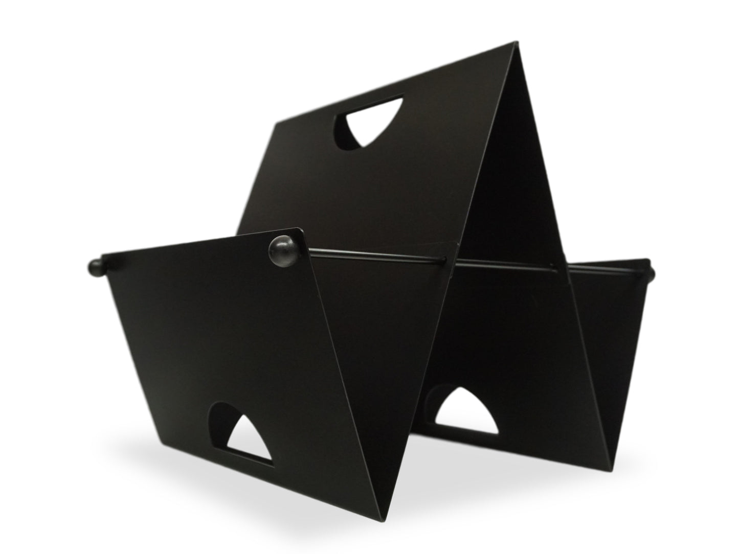 80er Memphis Magazin Zeitschrift Vinyl Ständer Schwarz Vintage