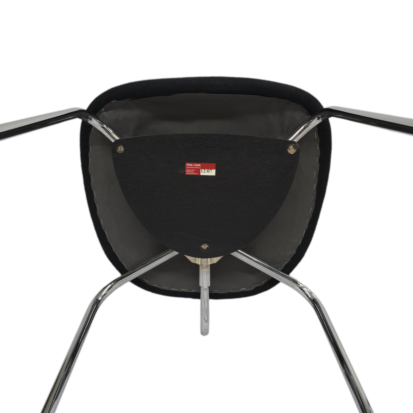 Wilde + Spieth SE68 | Design Egon Eiermann | 2er Set Stühle Schwarz Bauhaus Stil