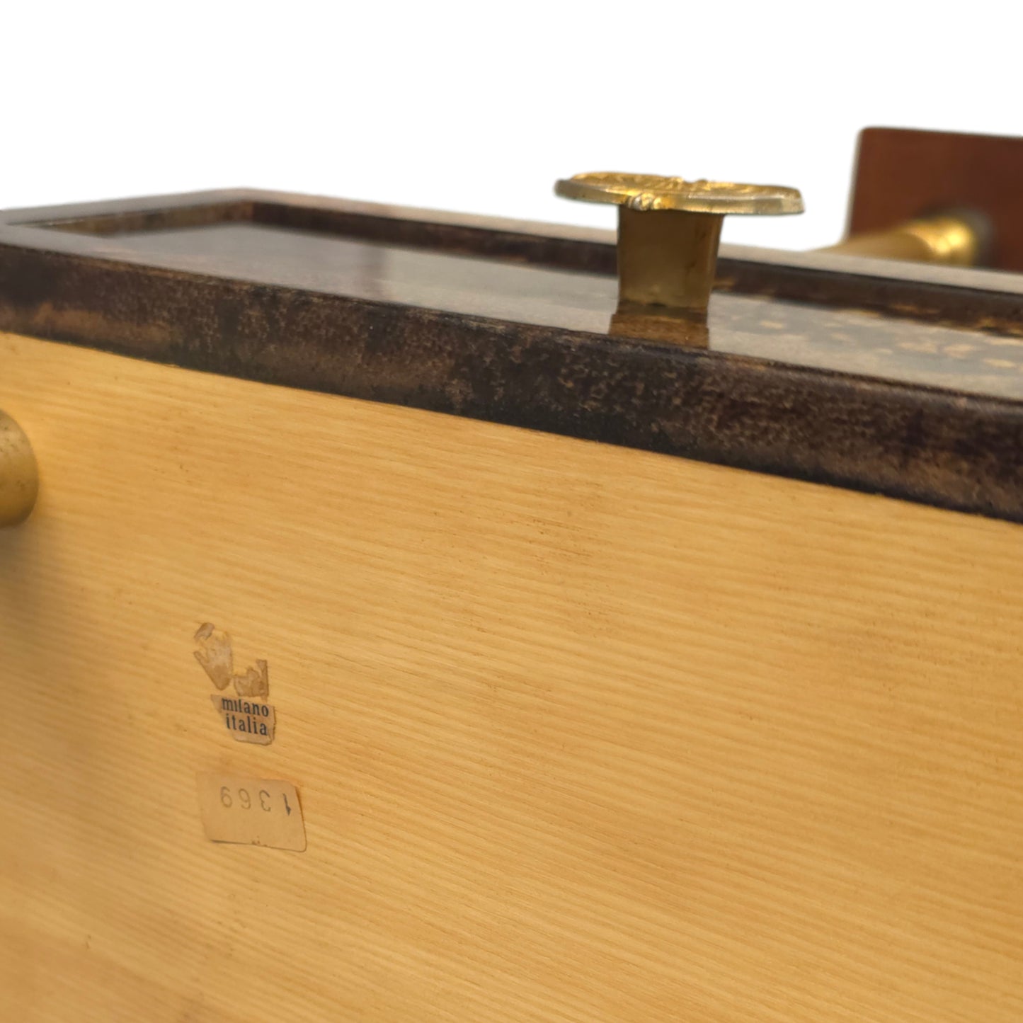 ALDO TURA Milano | 60er Couchtisch Ziegenleder Ital. Vintage Beistelltisch