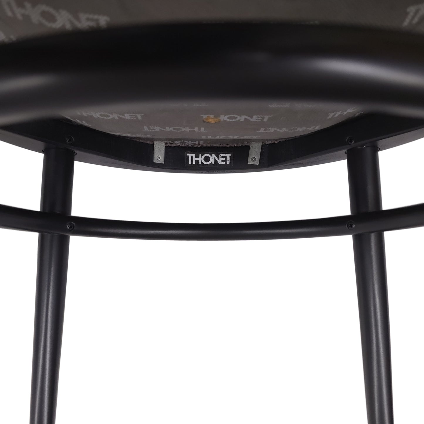 THONET 209 P | Ledersitz Braun Bugholz Schwarz | Designklassiker Stuhl Chair