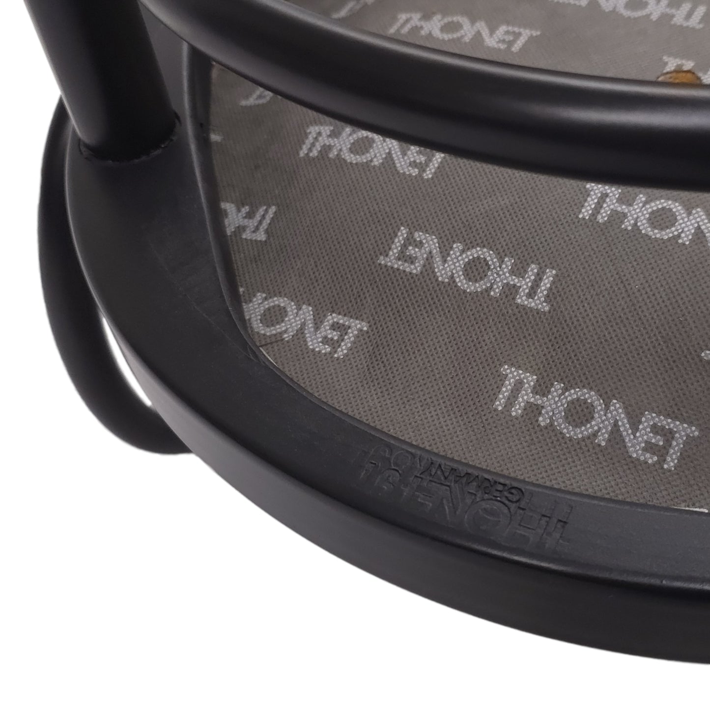 THONET 209 P | Ledersitz Braun Bugholz Schwarz | Designklassiker Stuhl Chair