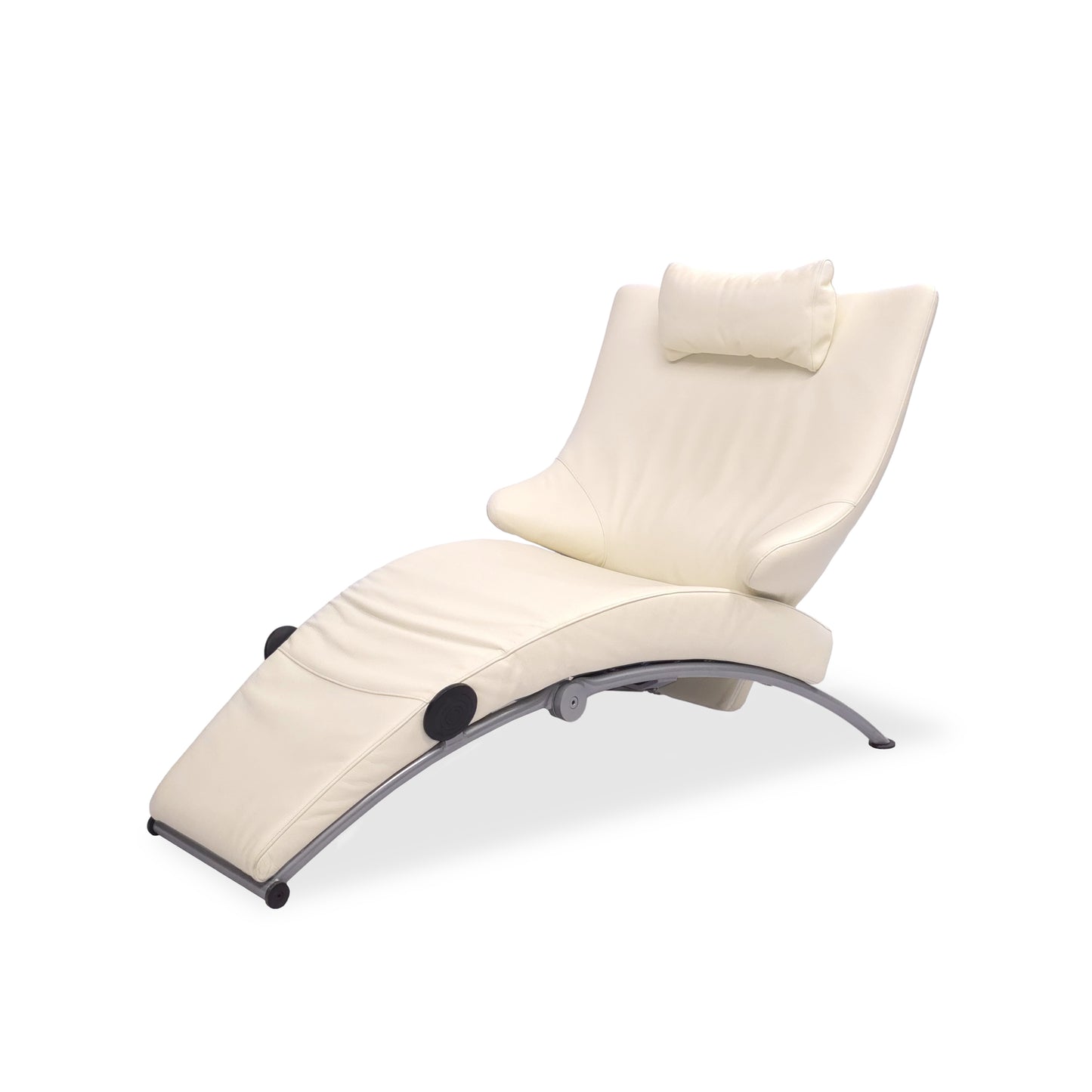 WK Wohnen Solo 699 | Sessel Leder Elfenbein | Designer Multifunktion Relaxliege