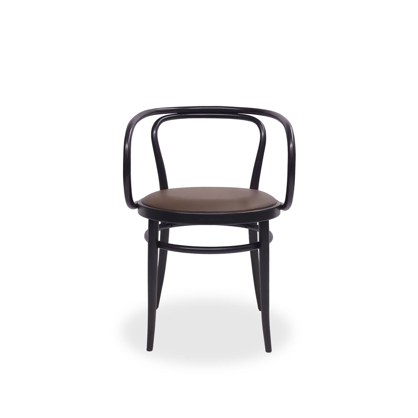 THONET 209 P | Ledersitz Braun Bugholz Schwarz | Designklassiker Stuhl Chair