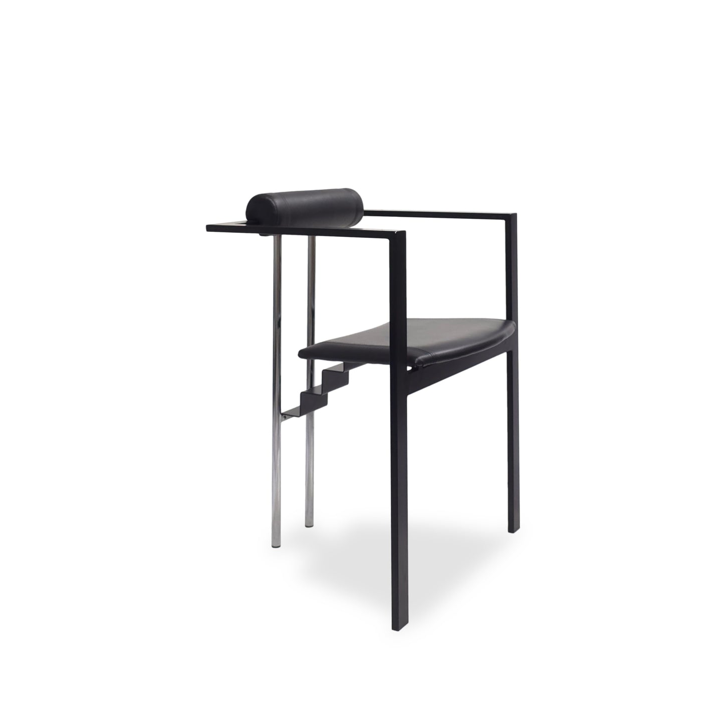 KFF Trix | Leder Stuhl Memphis Vintage Chair Postmodern Armlehnstuhl