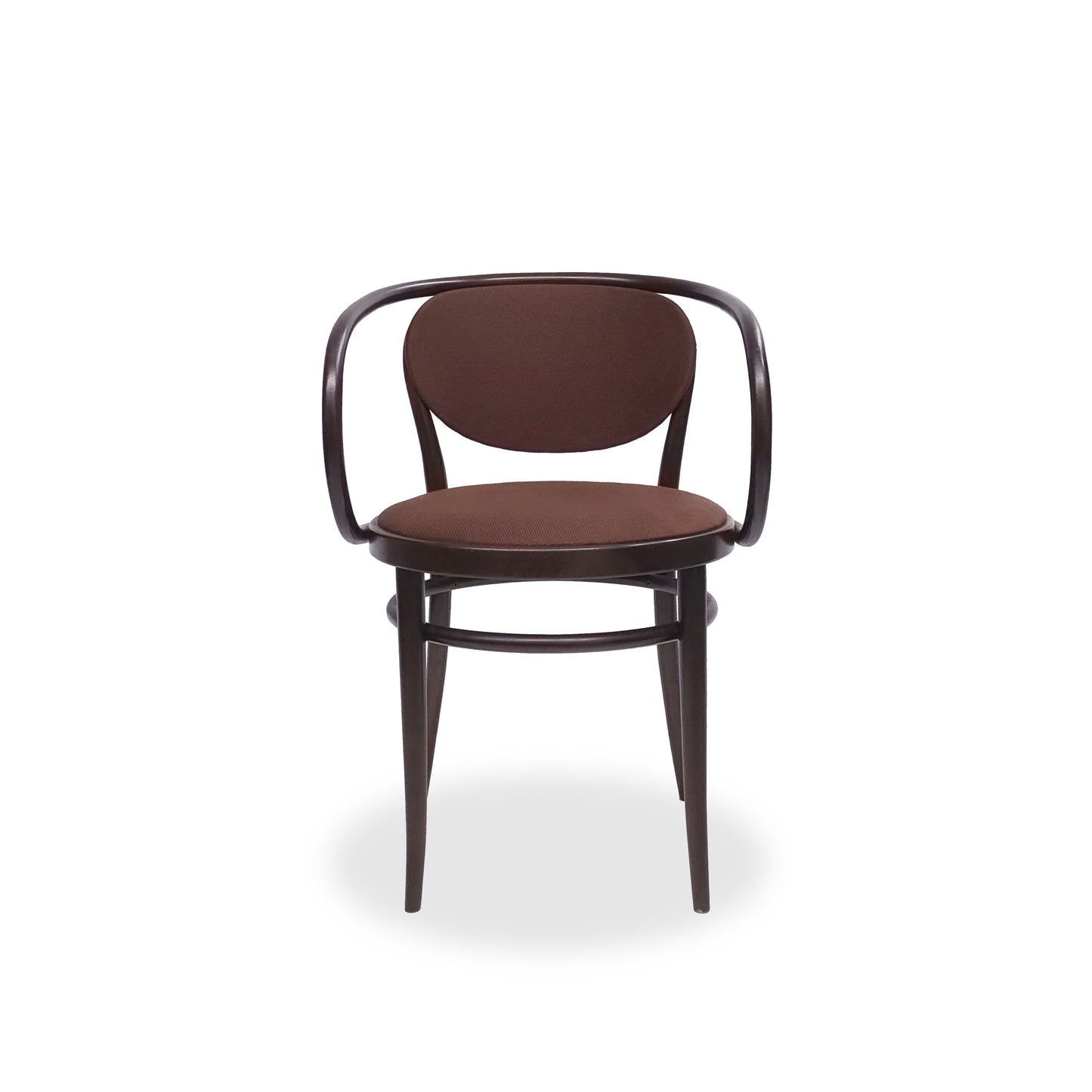 THONET 210 P | Nussbaum Bugholz Orig. Stoff Braun | Designklassiker Stuhl Chair