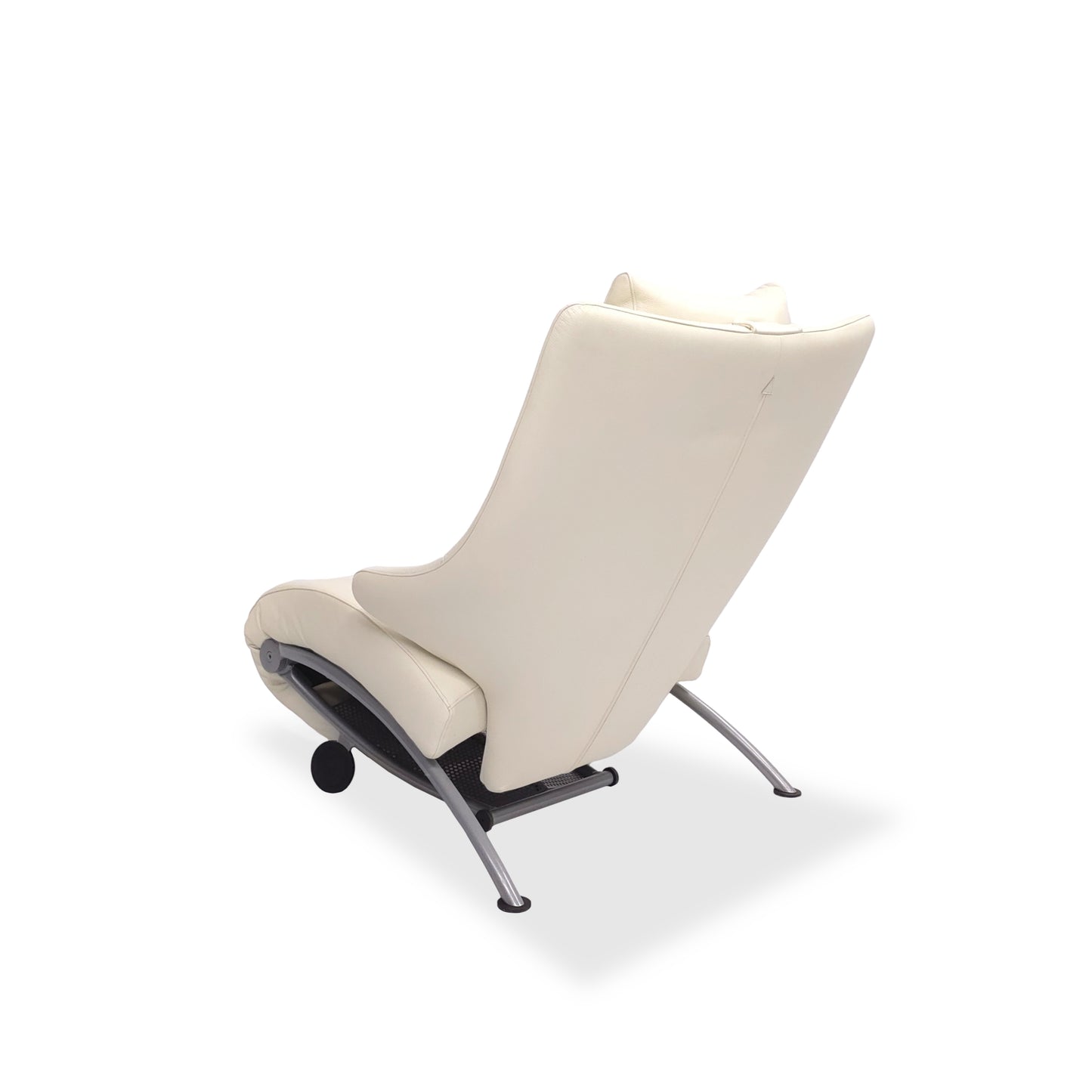 WK Wohnen Solo 699 | Sessel Leder Elfenbein | Designer Multifunktion Relaxliege