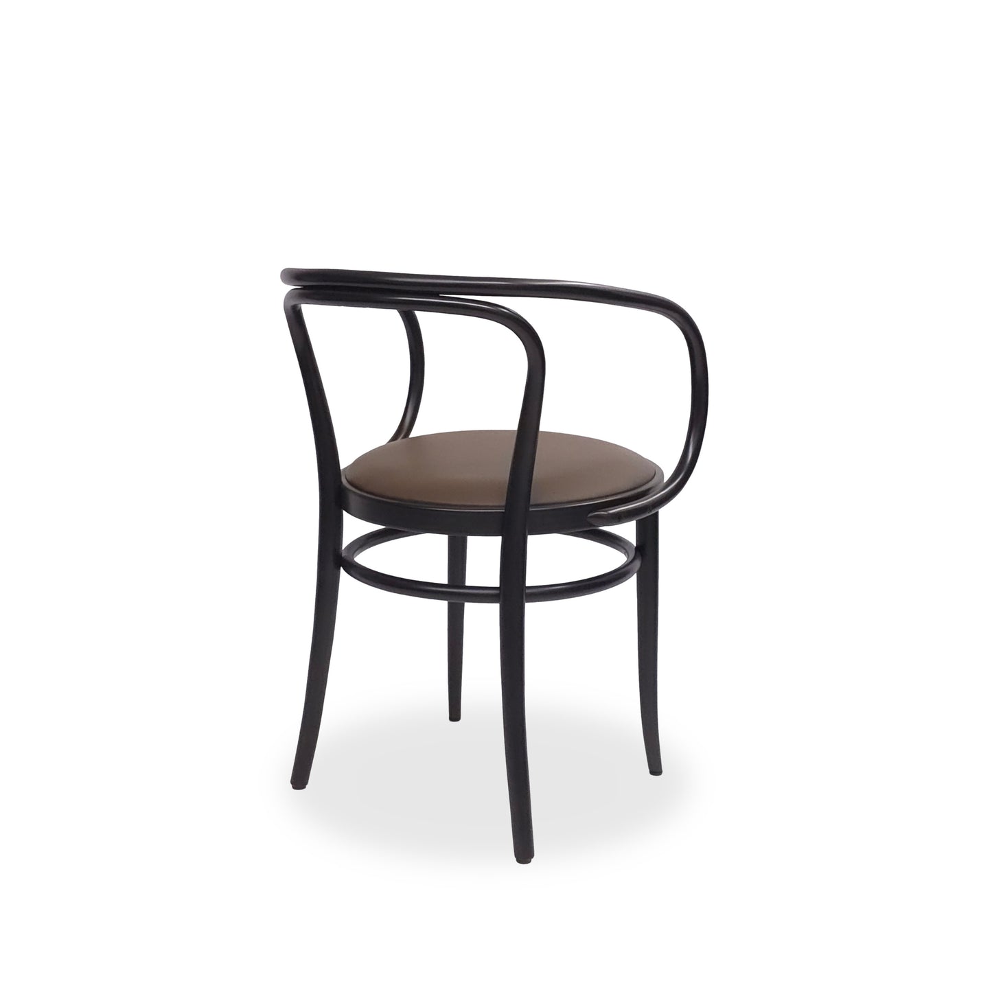 THONET 209 P | Ledersitz Braun Bugholz Schwarz | Designklassiker Stuhl Chair
