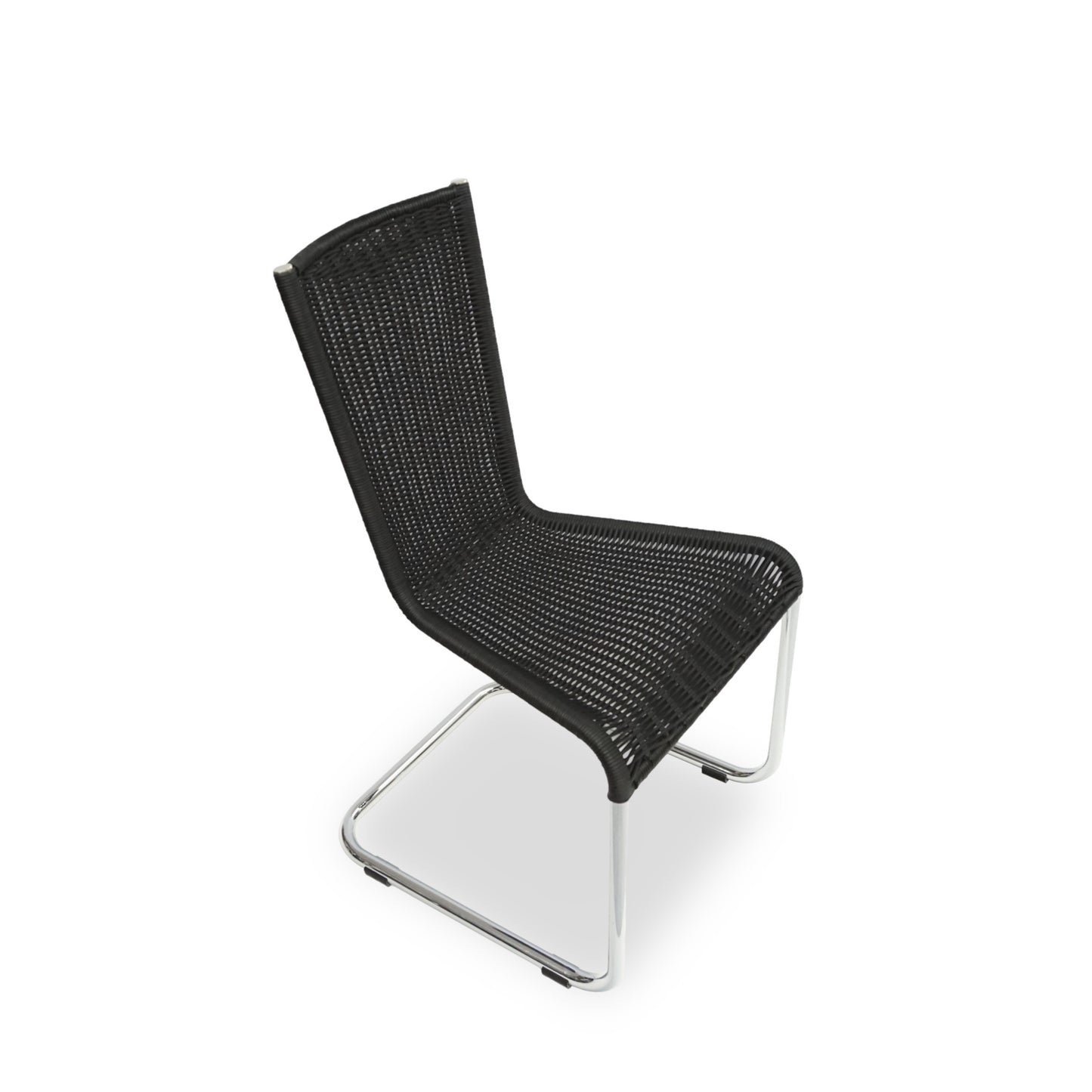 TECTA WK 724 | 4er Set Kragstühle Schwarz | Freischwinger Stühle Bauhaus Chair