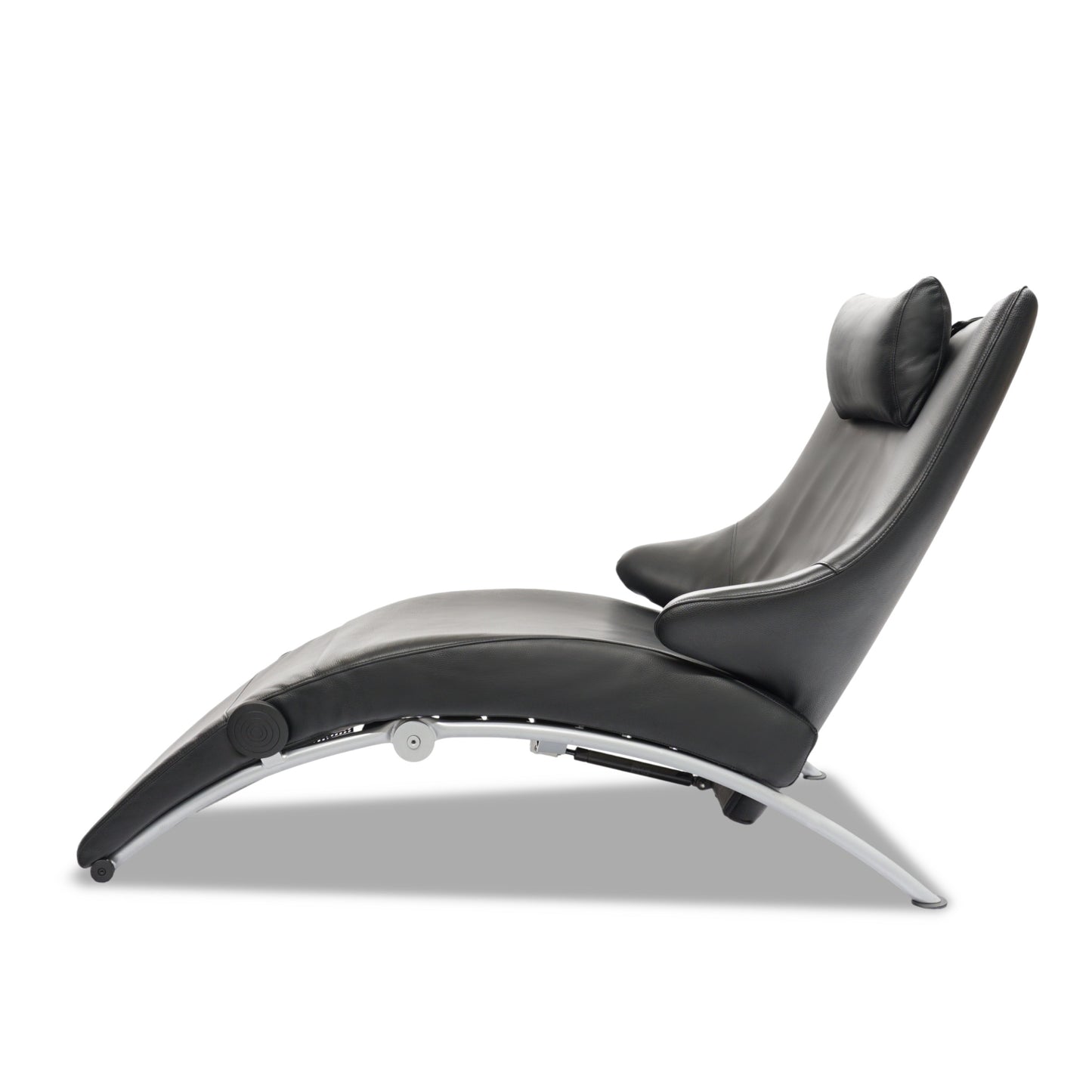 WK Wohnen Solo 699 | Sessel Leder Schwarz Designer Multifunktion Relaxliege