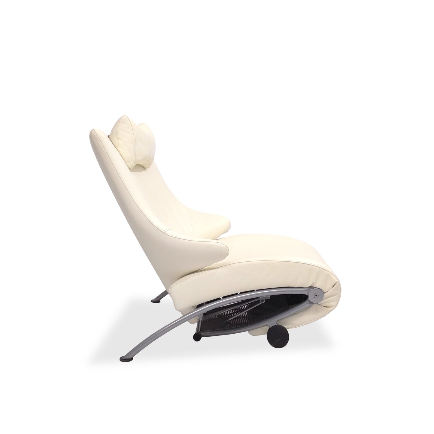 WK Wohnen Solo 699 | Sessel Leder Elfenbein | Designer Multifunktion Relaxliege