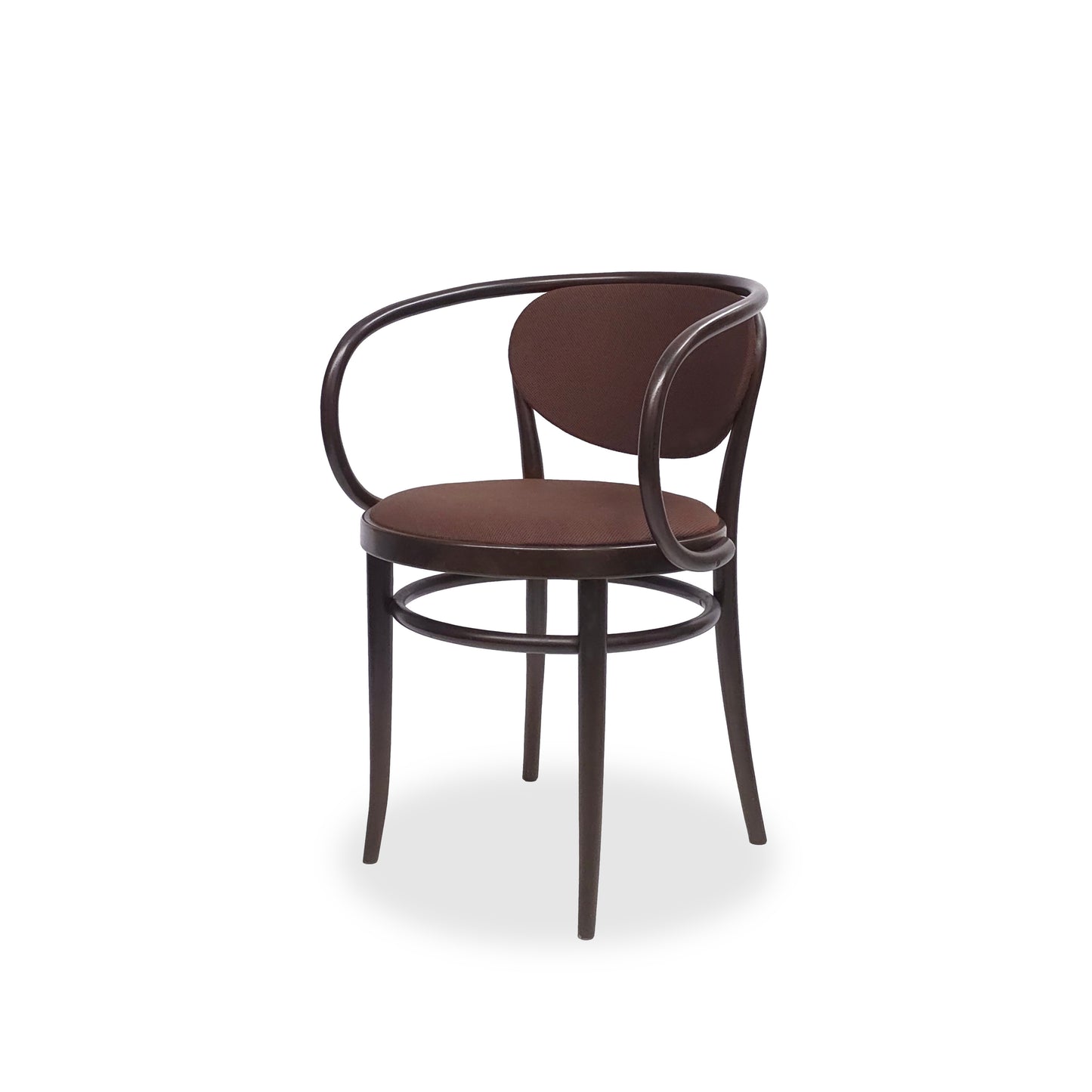THONET 210 P | Nussbaum Bugholz Orig. Stoff Braun | Designklassiker Stuhl Chair