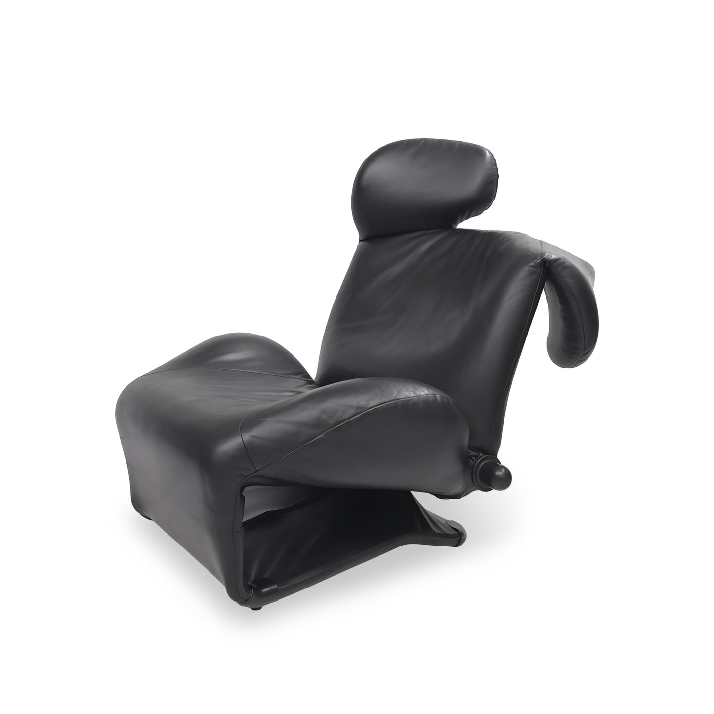 Cassina WINK | Toshiyuki Kita | Designklassiker Sessel Leder Schwarz Relaxliege