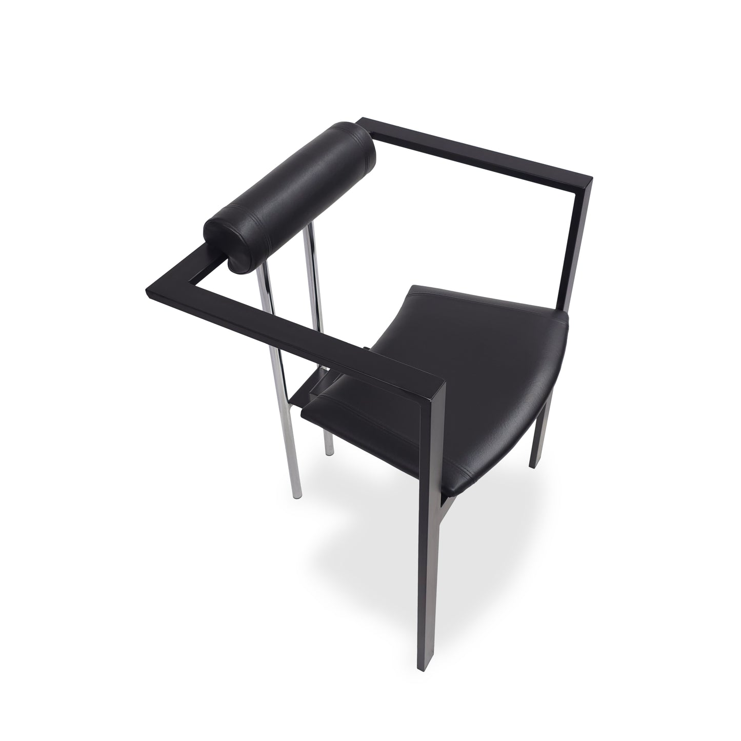 KFF Trix | Leder Stuhl Memphis Vintage Chair Postmodern Armlehnstuhl