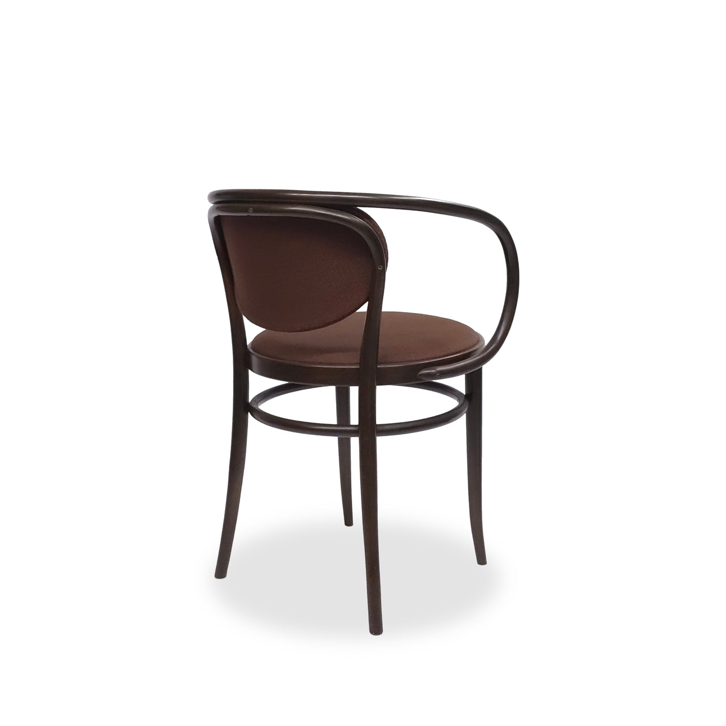 THONET 210 P | Nussbaum Bugholz Orig. Stoff Braun | Designklassiker Stuhl Chair