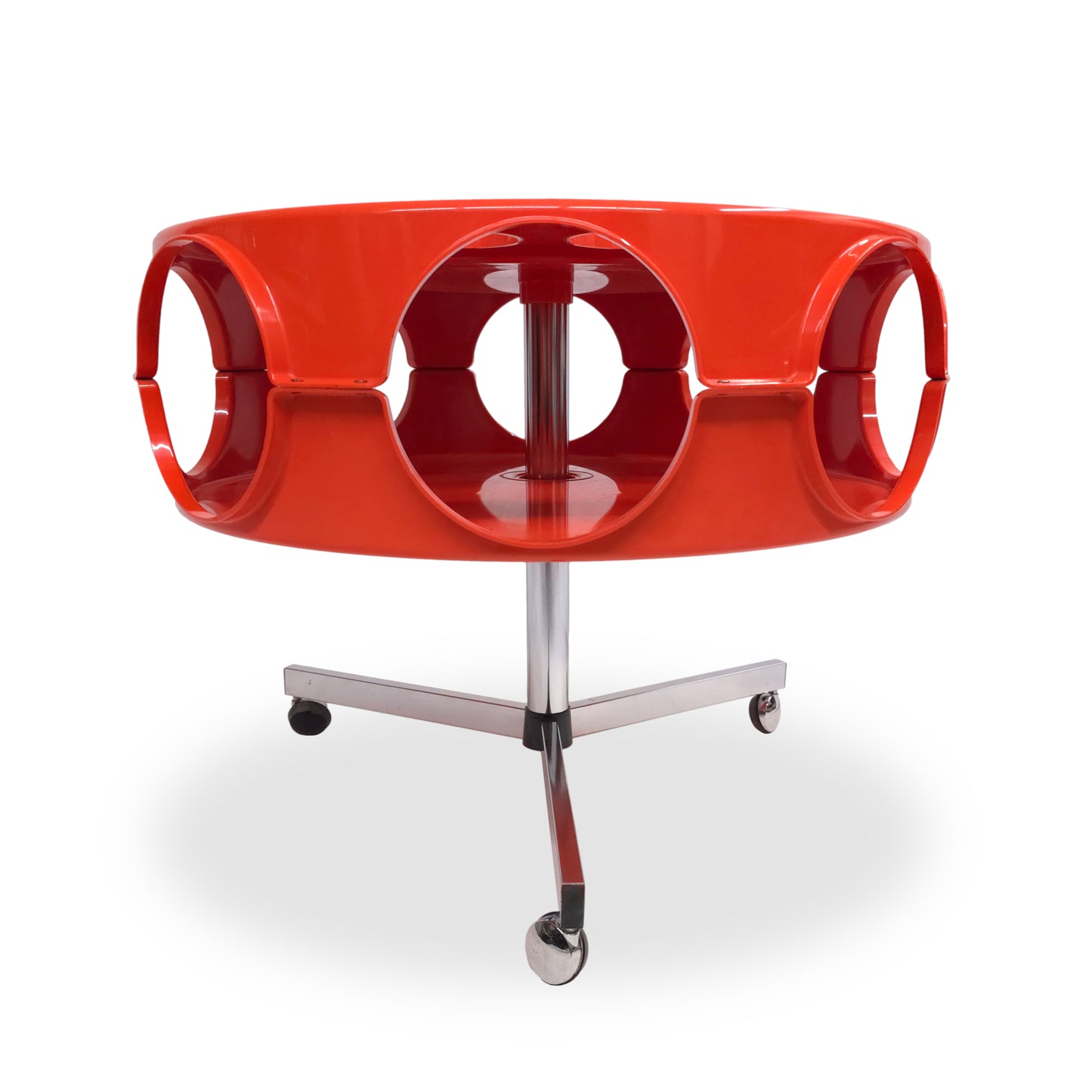 ROTOBAR Curver | 70er Space Age UFO Barwagen | Vintage Pop Art Tisch Rollbar