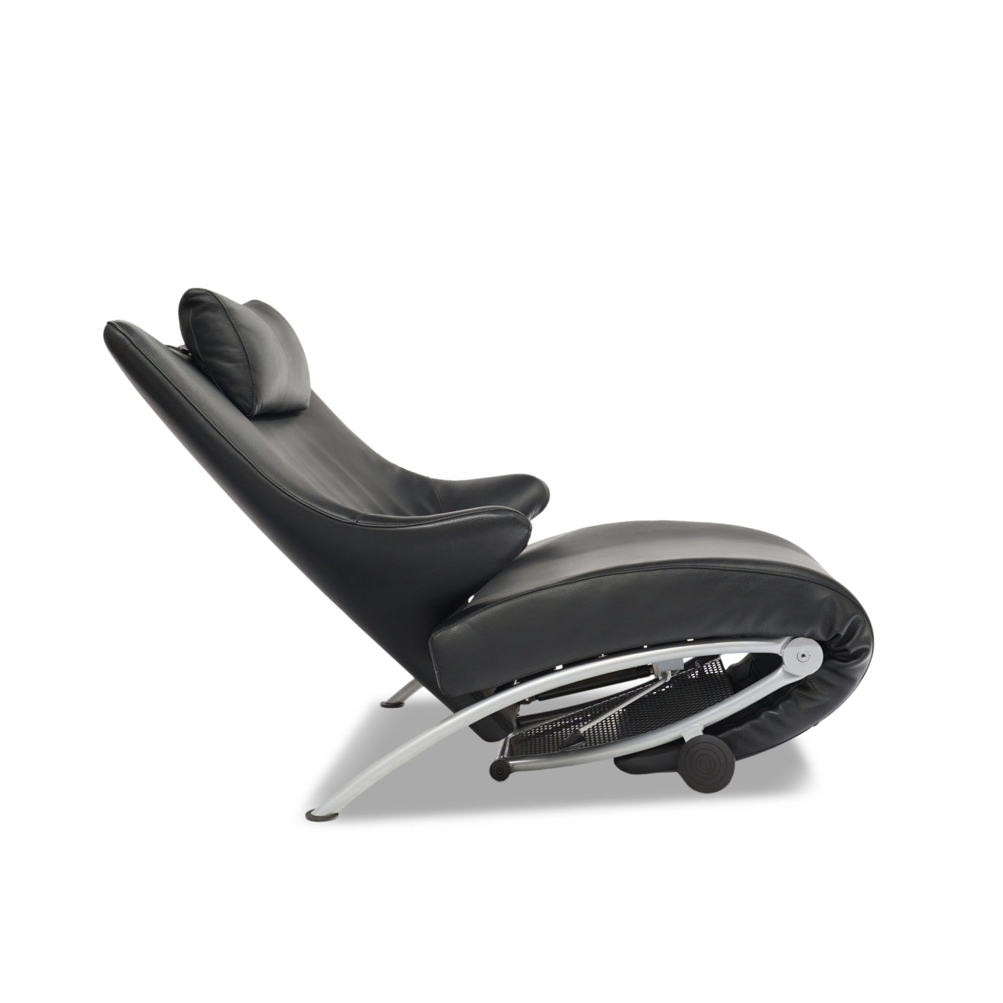 WK Wohnen Solo 699 | Sessel Leder Schwarz Designer Multifunktion Relaxliege