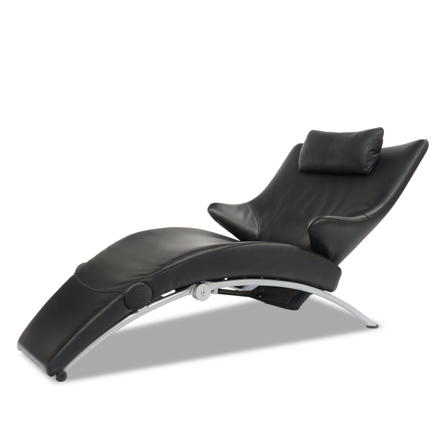 WK Wohnen Solo 699 | Sessel Leder Schwarz Designer Multifunktion Relaxliege