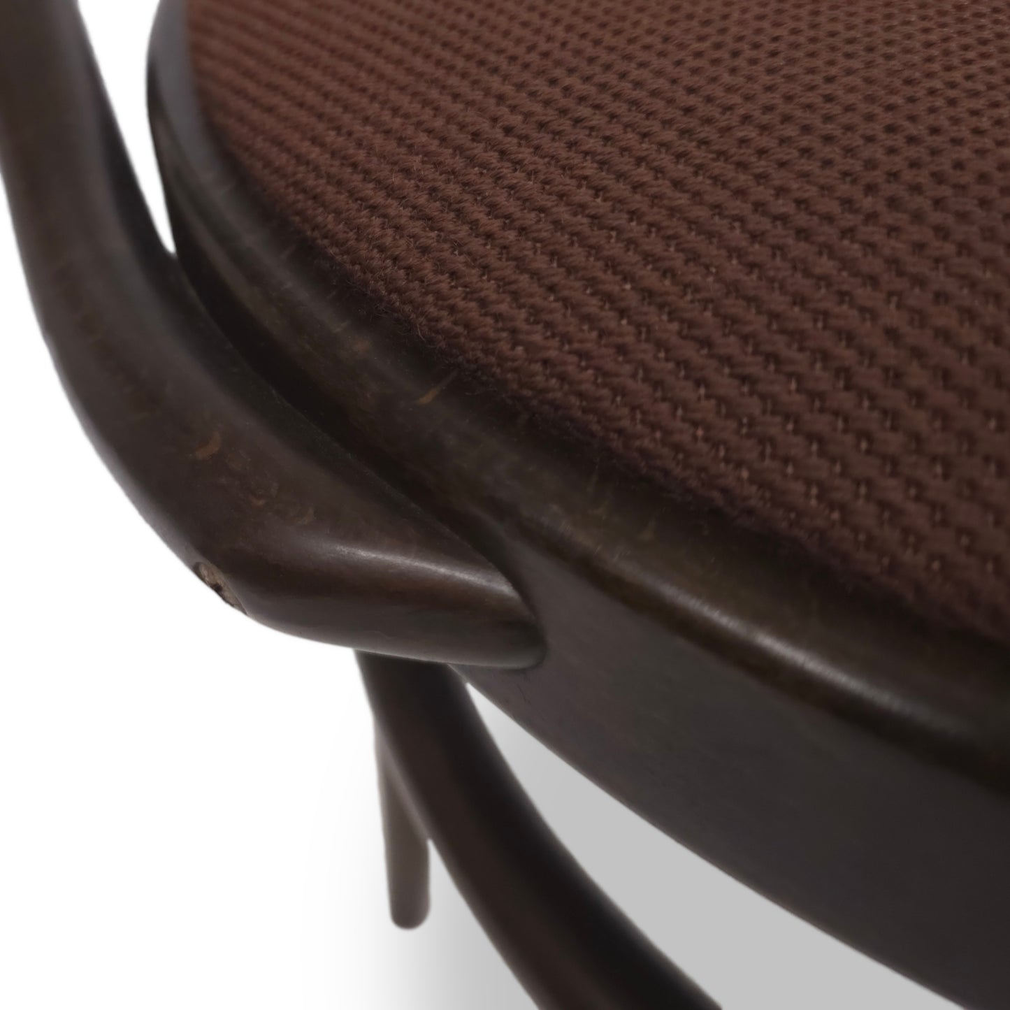 THONET 210 P | Nussbaum Bugholz Orig. Stoff Braun | Designklassiker Stuhl Chair