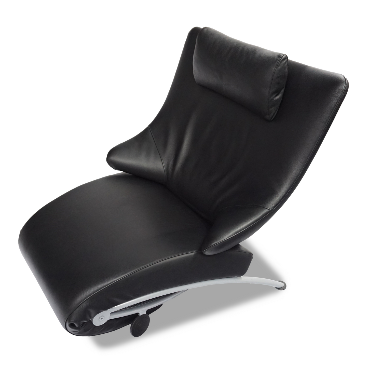 WK Wohnen Solo 699 | Sessel Leder Schwarz Designer Multifunktion Relaxliege