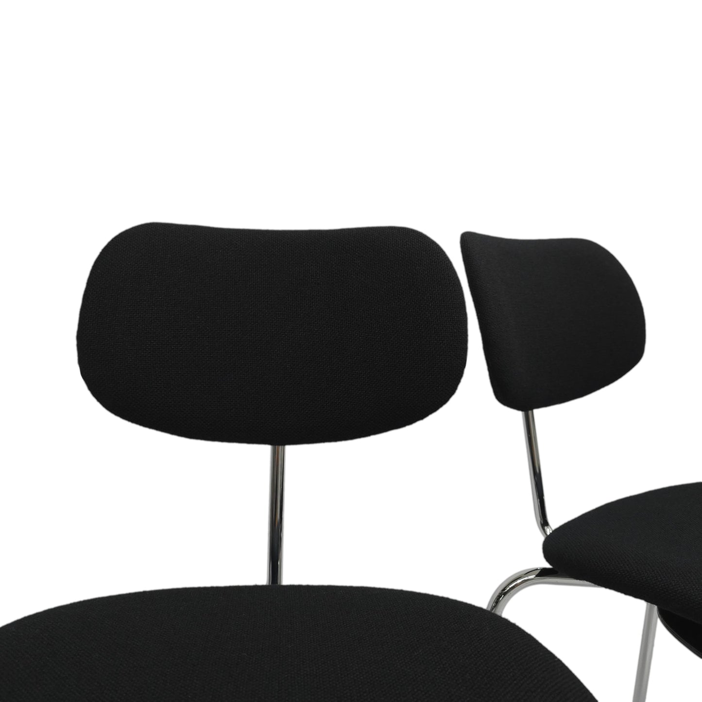 Wilde + Spieth SE68 | Design Egon Eiermann | 2er Set Stühle Schwarz Bauhaus Stil