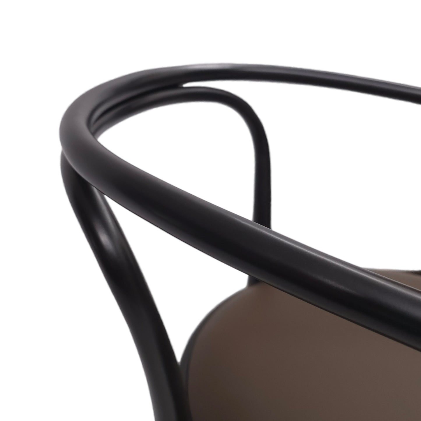 THONET 209 P | Ledersitz Braun Bugholz Schwarz | Designklassiker Stuhl Chair