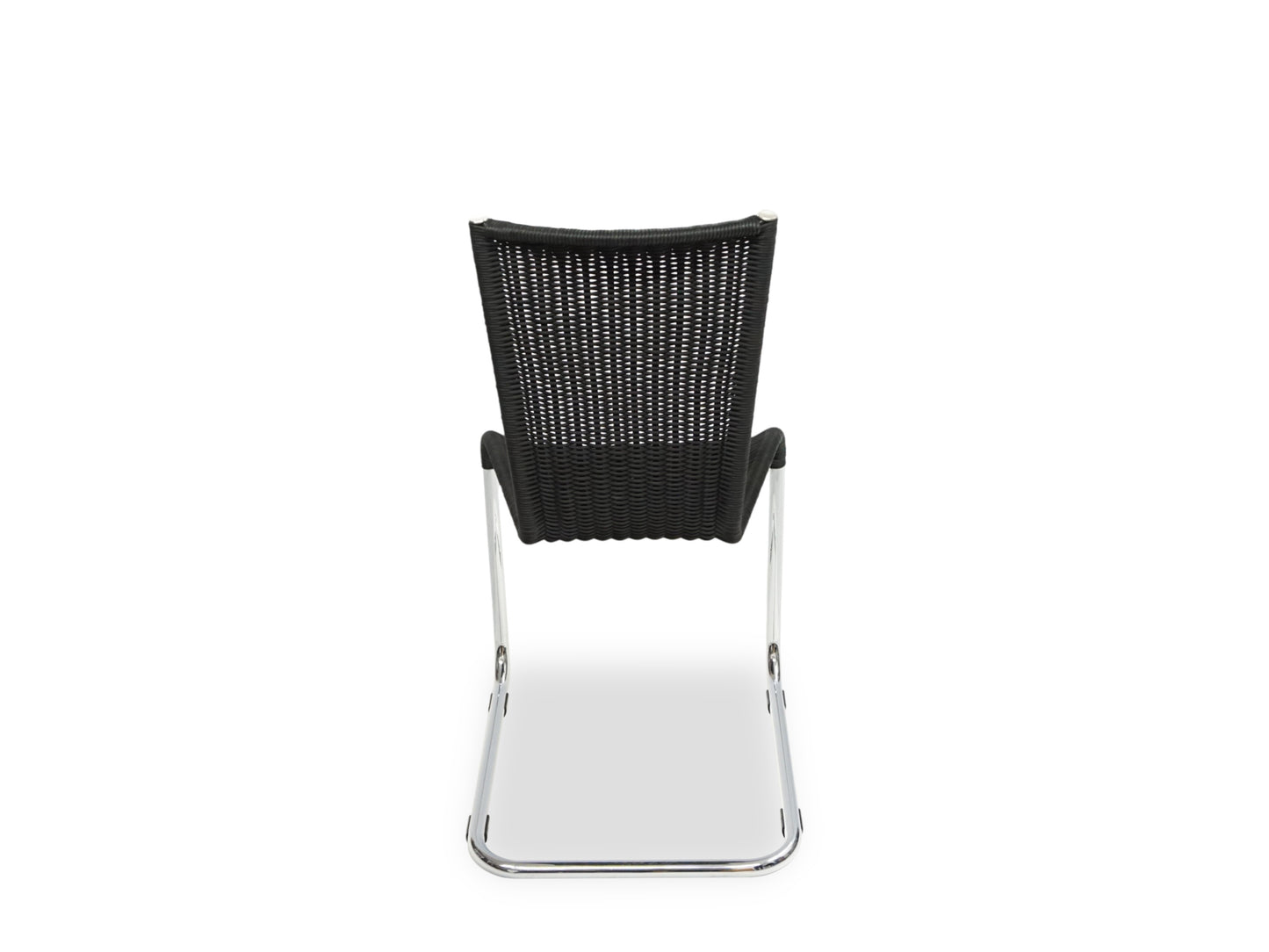 TECTA WK 724 | 4er Set Kragstühle Schwarz | Freischwinger Stühle Bauhaus Chair