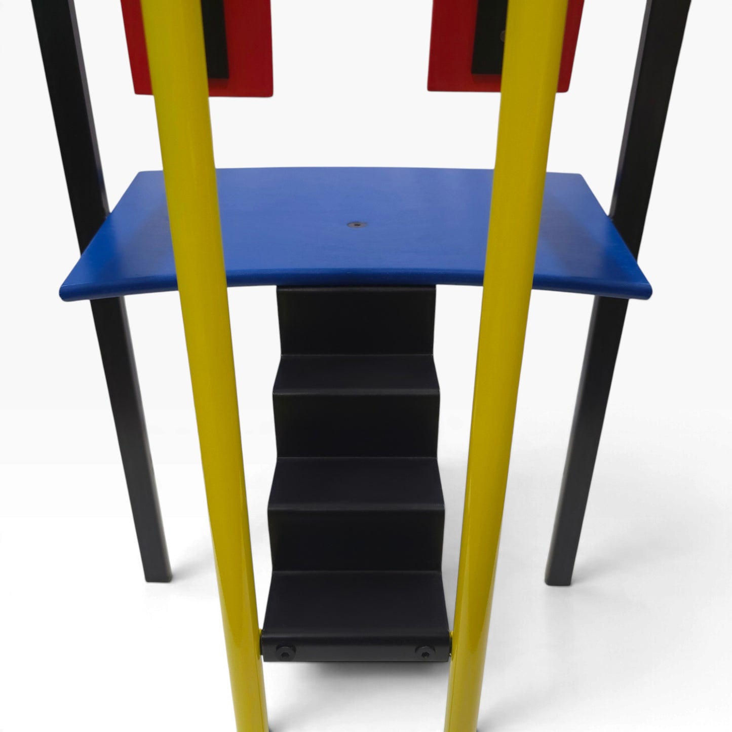 KFF | TRIX | Red & Blue Chair | Memphis Design Pop Art Stuhl | Bauhaus Stil