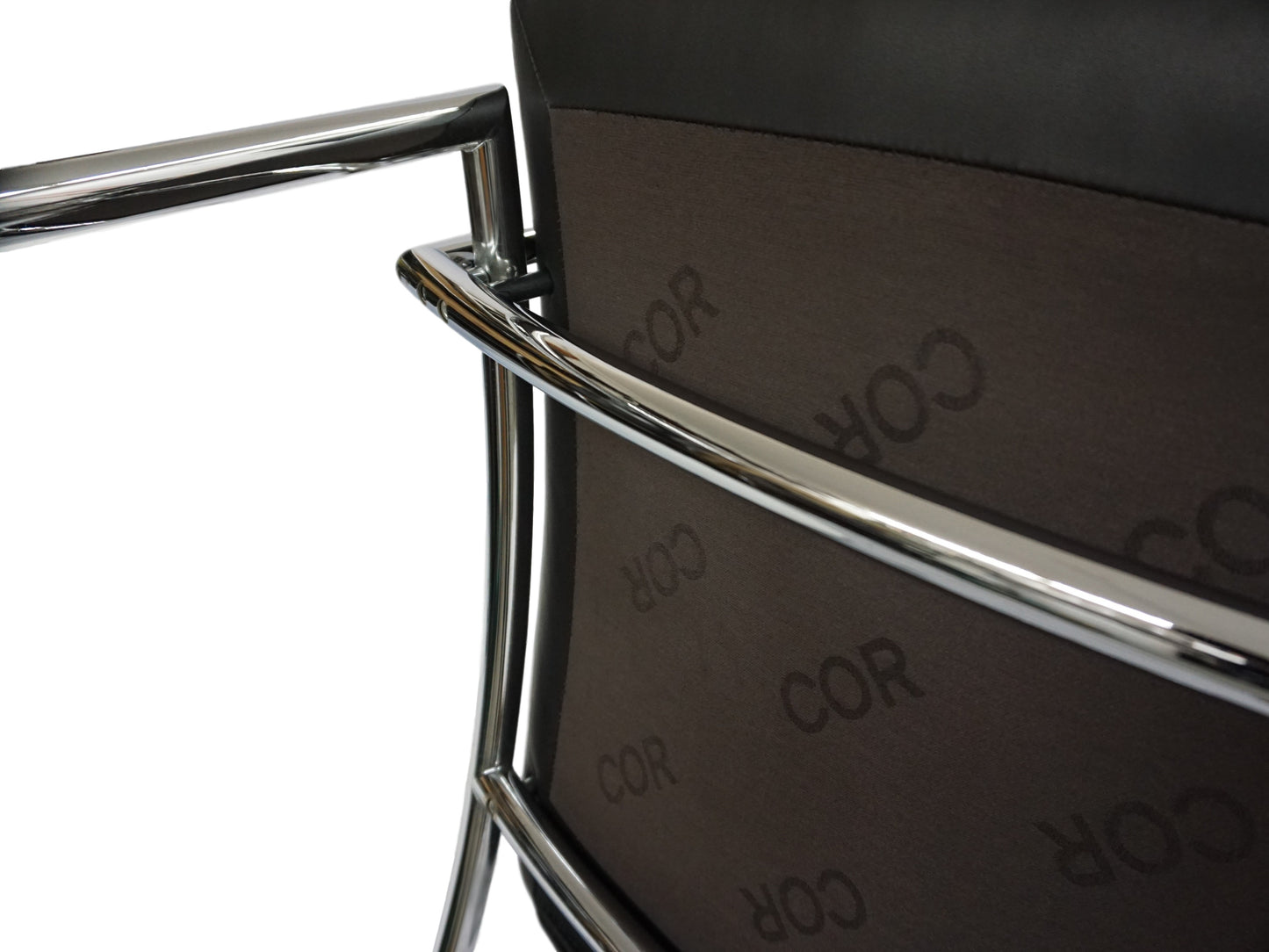 COR Pando | Design Peter Maly | Leder Sessel Schwarz | Stahlrohr Lounge Chair