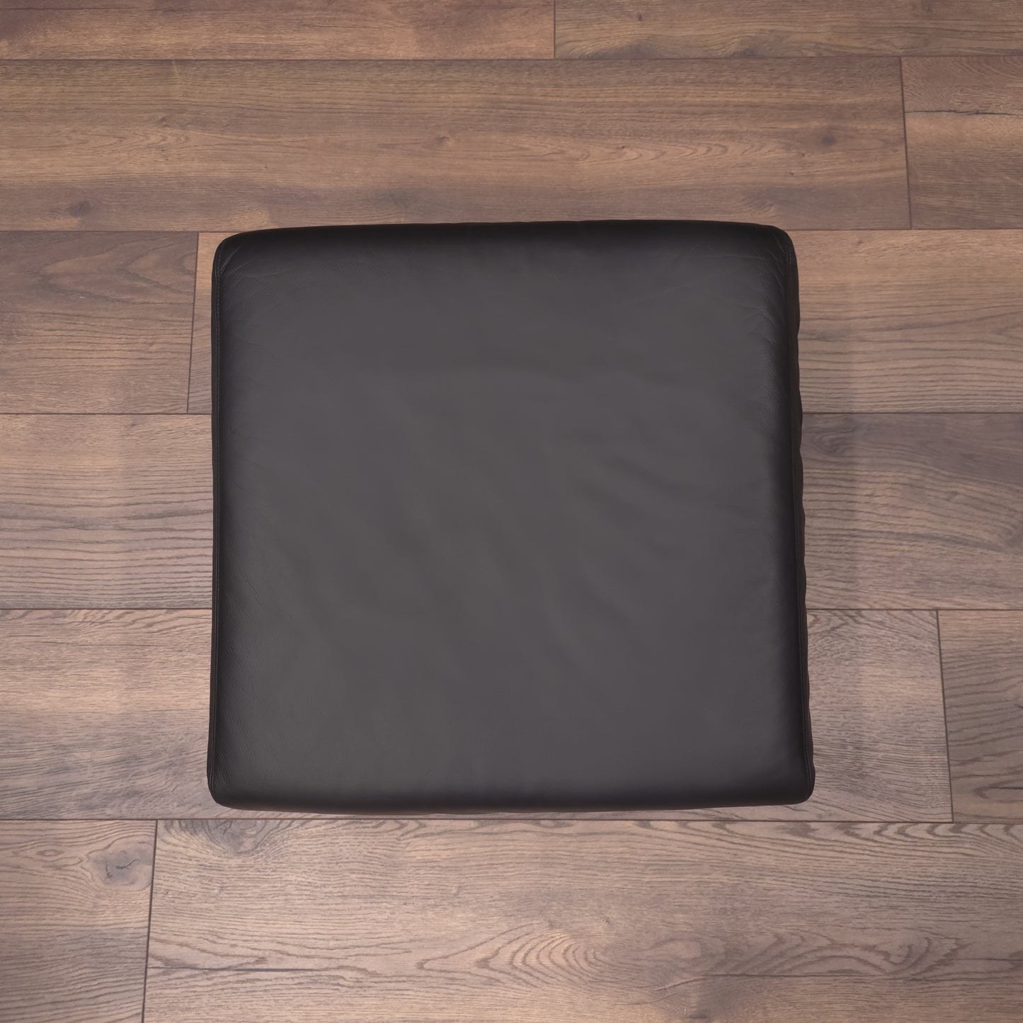 W. KNOLL Scarlett | Ledersessel & Hocker Schwarz | Design Lounge Chair Ottomane