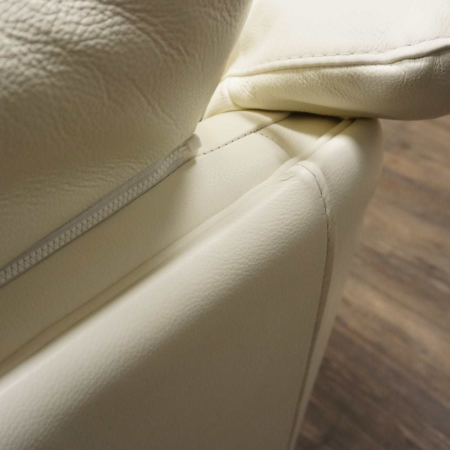 NIERI Ital. Luxus | Echtleder Sessel Weiß | Hollywood Regency Art Deco Stil