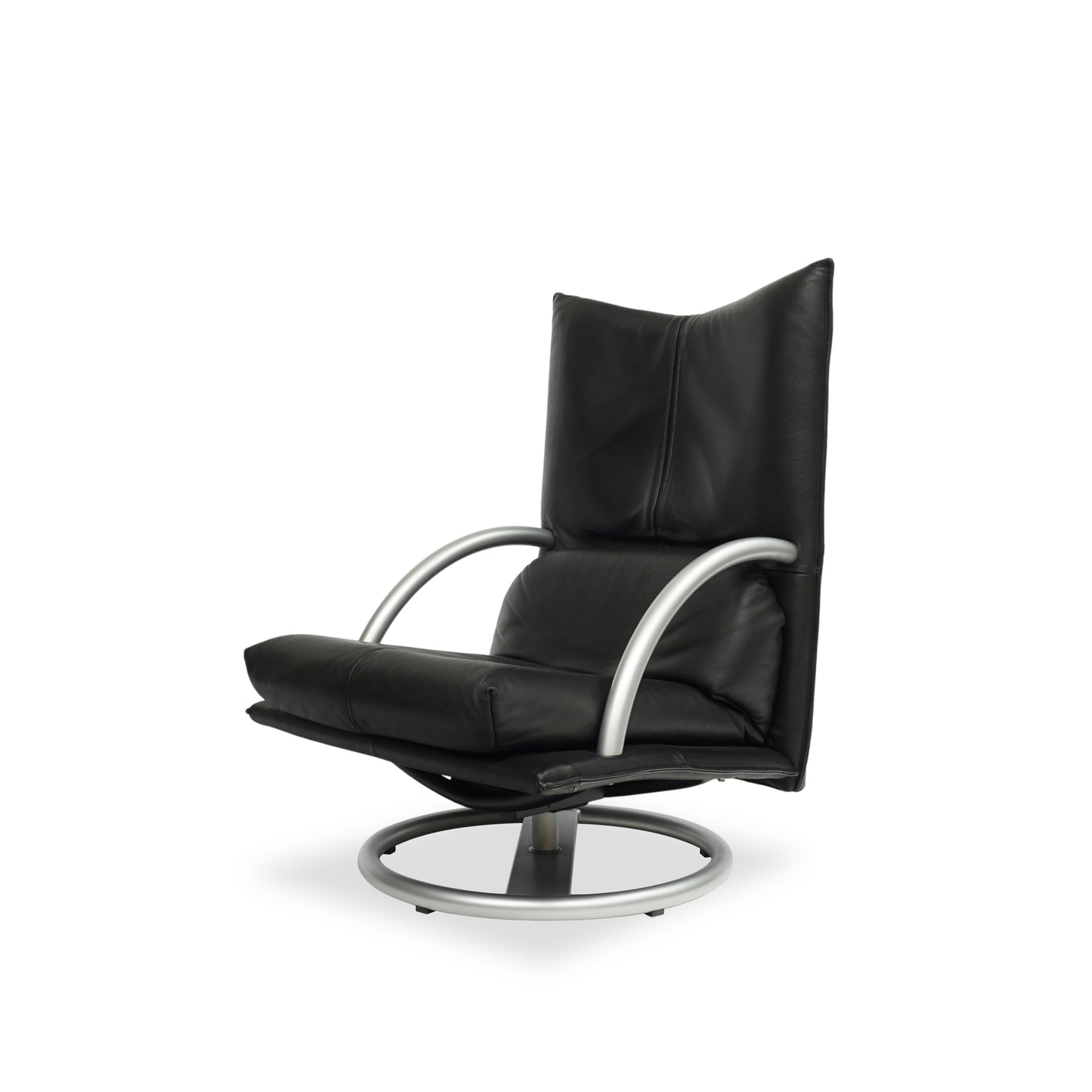 Rolf Benz BMP 418 Torino | Sessel Leder Schwarz | Relaxsessel Klassiker Chair