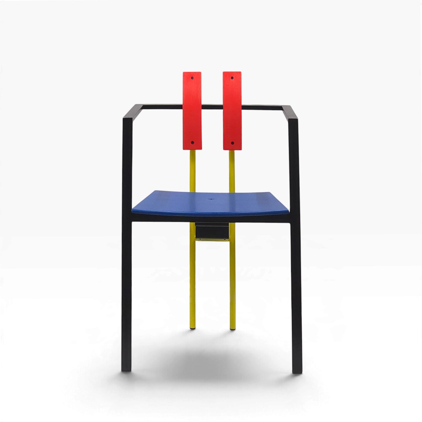 KFF | TRIX | Red & Blue Chair | Memphis Design Pop Art Stuhl | Bauhaus Stil