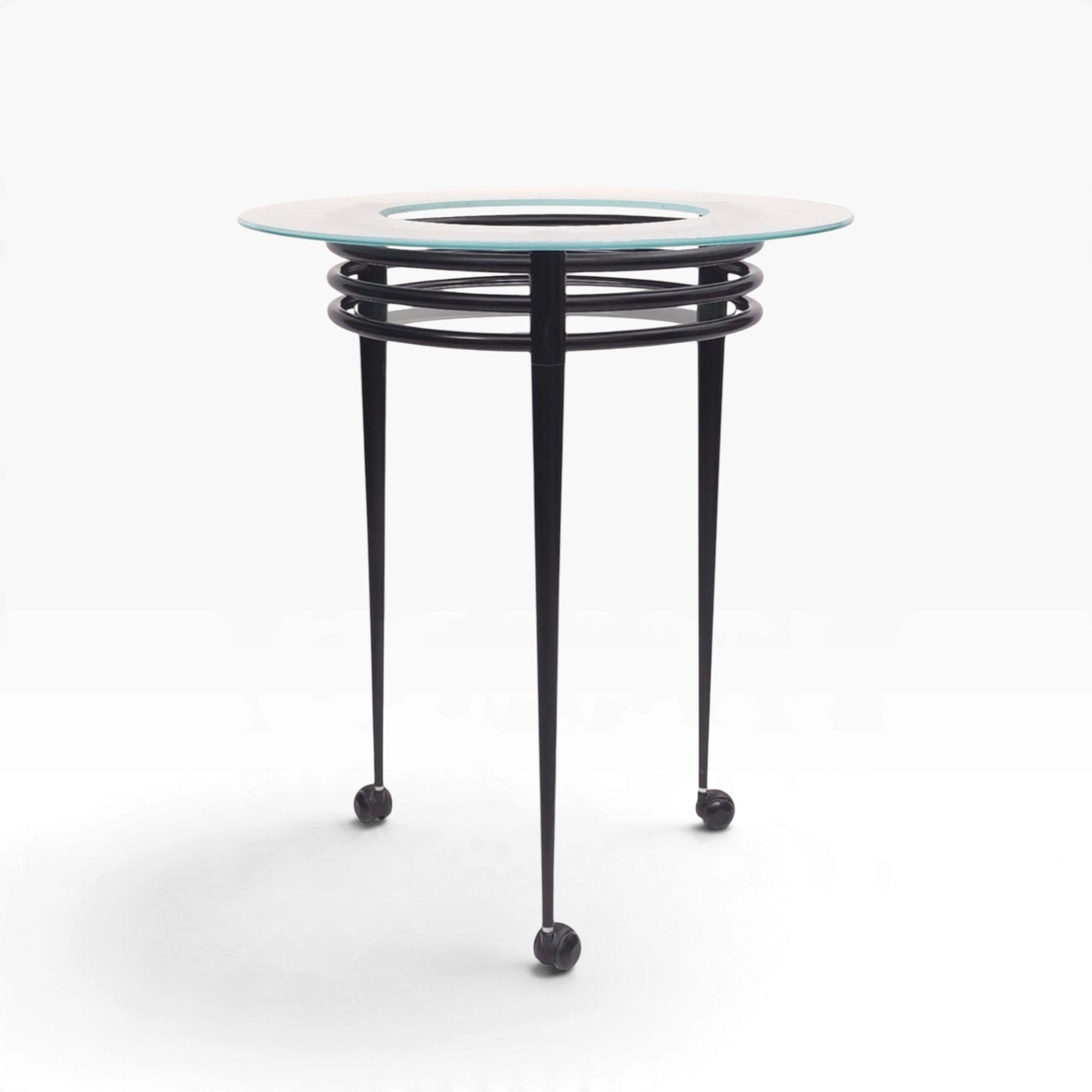 Artelano LUNA Bartisch | Design Pascal Mourgue | Rollbarer Vintage Sockeltisch