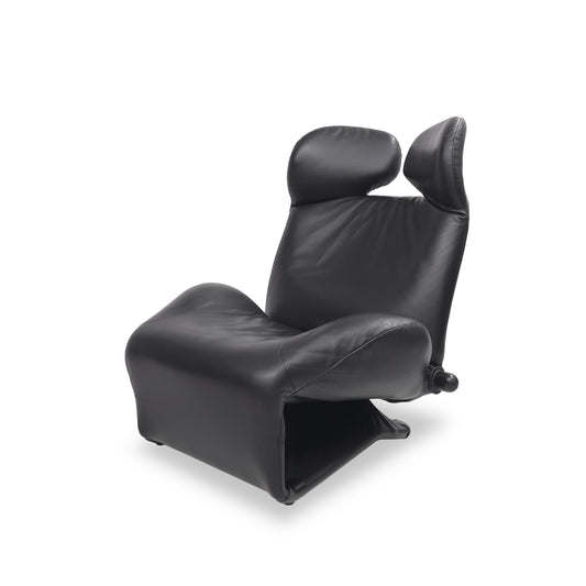Cassina WINK | Toshiyuki Kita | Designklassiker Sessel Leder Schwarz Relaxliege