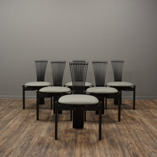 Westnofa TOTEM Torstein Nilsen | 6er Set Stühle | Memphis Mid Century Stil Chair