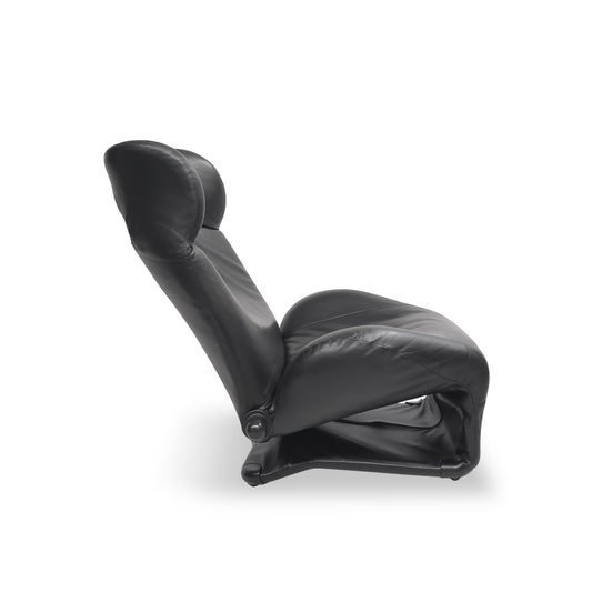 Cassina WINK | Toshiyuki Kita | Designklassiker Sessel Leder Schwarz Relaxliege