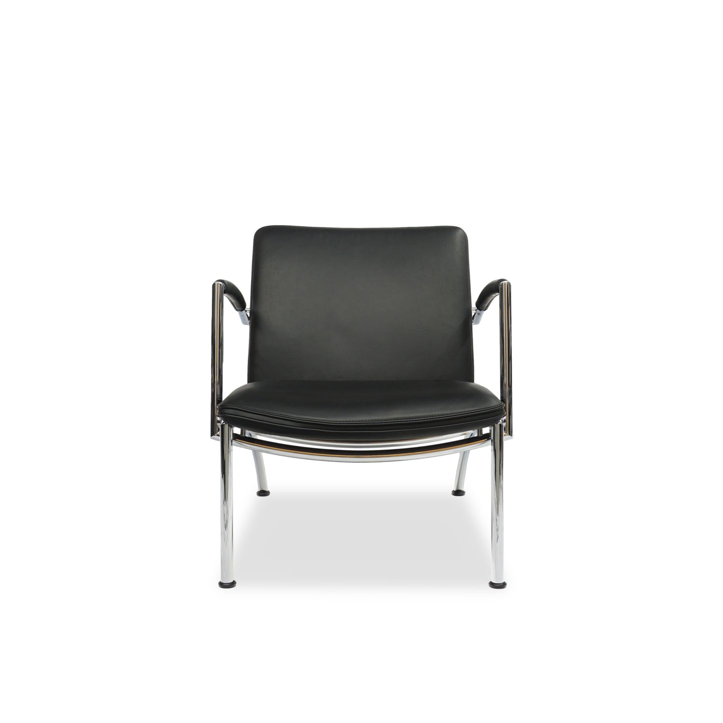 COR Pando | Design Peter Maly | Leder Sessel Schwarz | Stahlrohr Lounge Chair