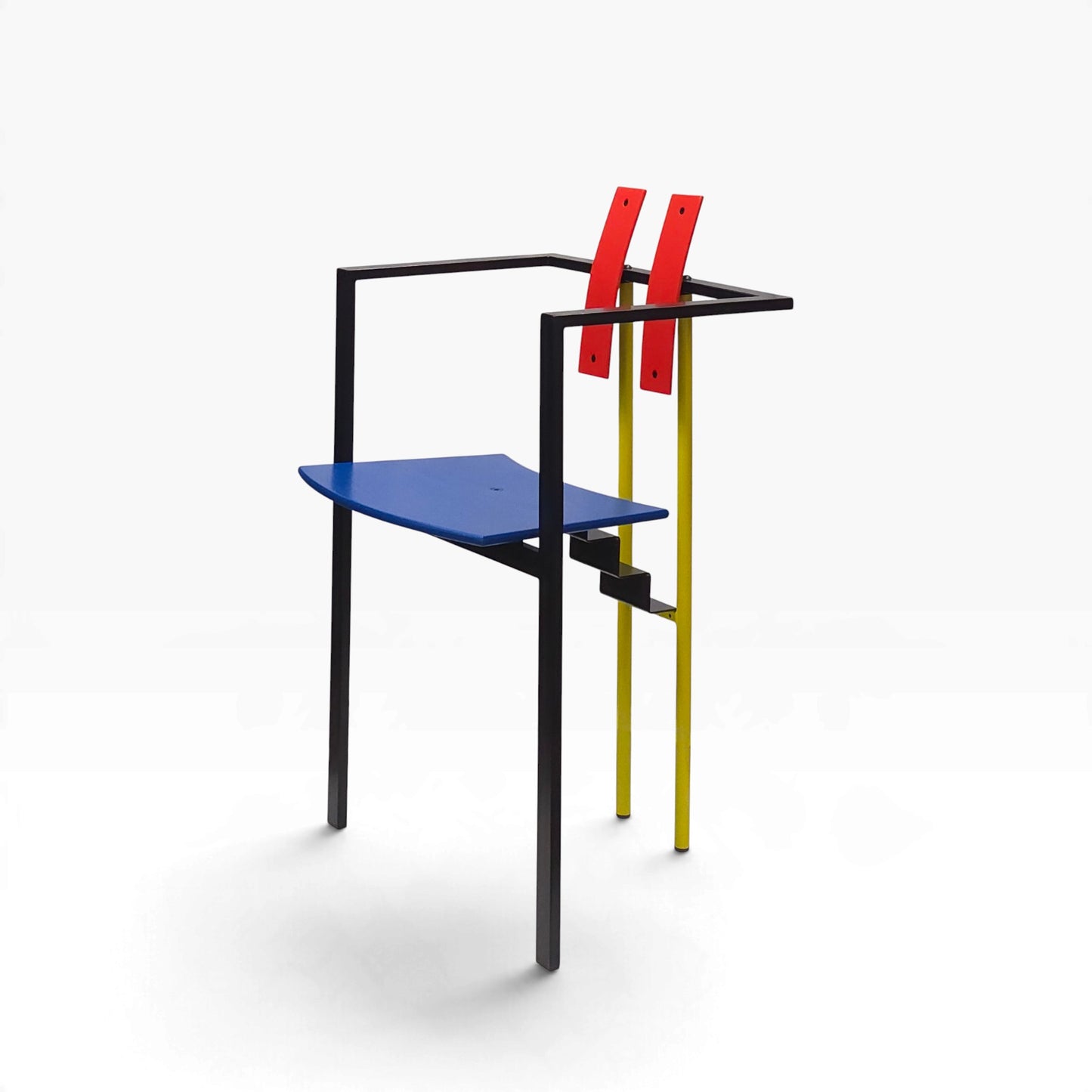 KFF | TRIX | Red & Blue Chair | Memphis Design Pop Art Stuhl | Bauhaus Stil