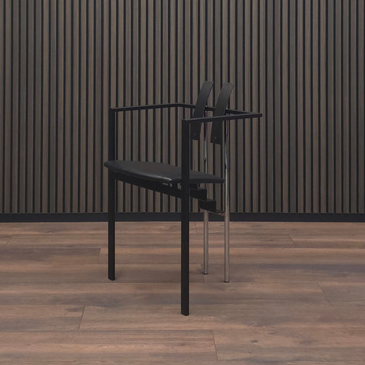 KFF | TRIX | 2 von 2 | Leder Sitz | Memphis Design Pop Art Stuhl | Bauhaus Stil (Kopie)