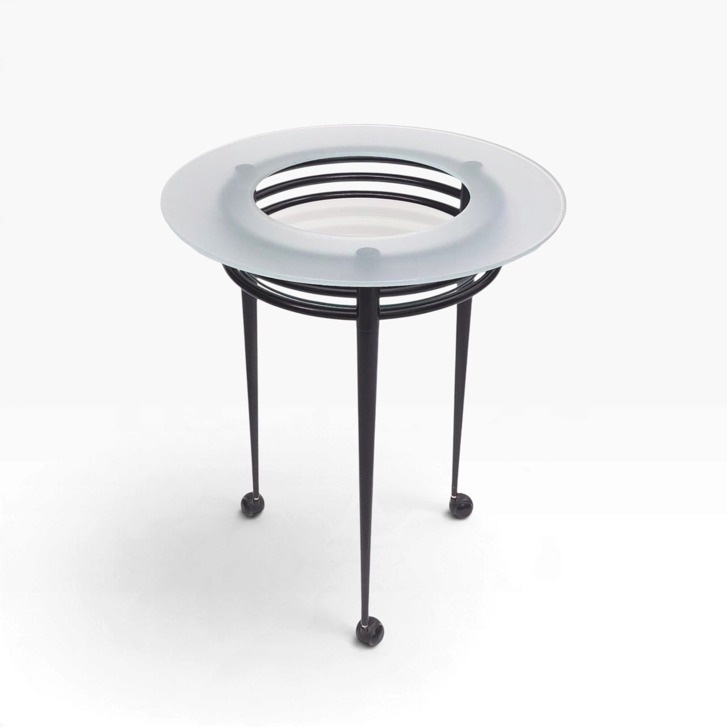 Artelano LUNA Bartisch | Design Pascal Mourgue | Rollbarer Vintage Sockeltisch