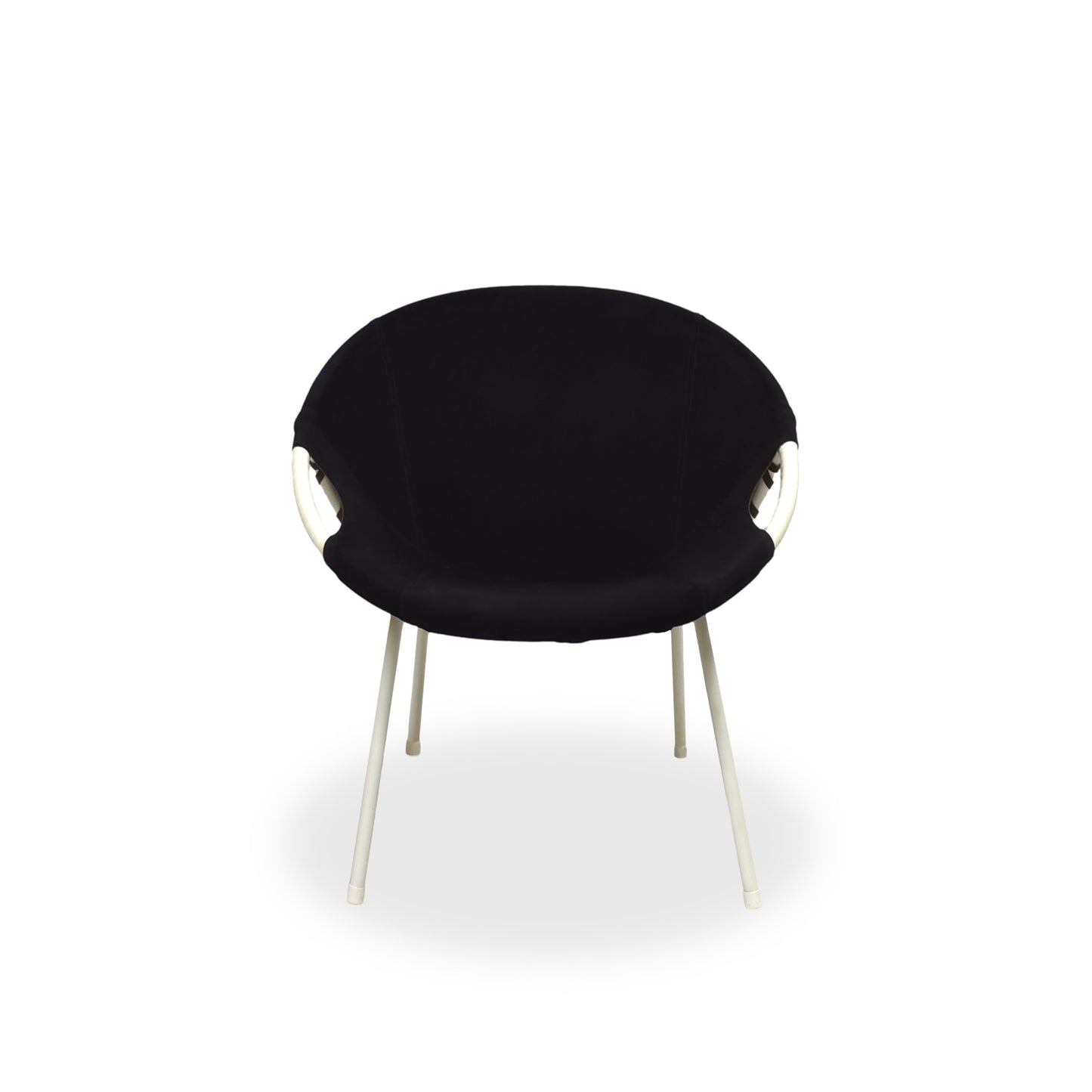 Balloon Chair Lusch & Co | 60er Space Age Vintage Sessel Wildleder Schwarz | RAR