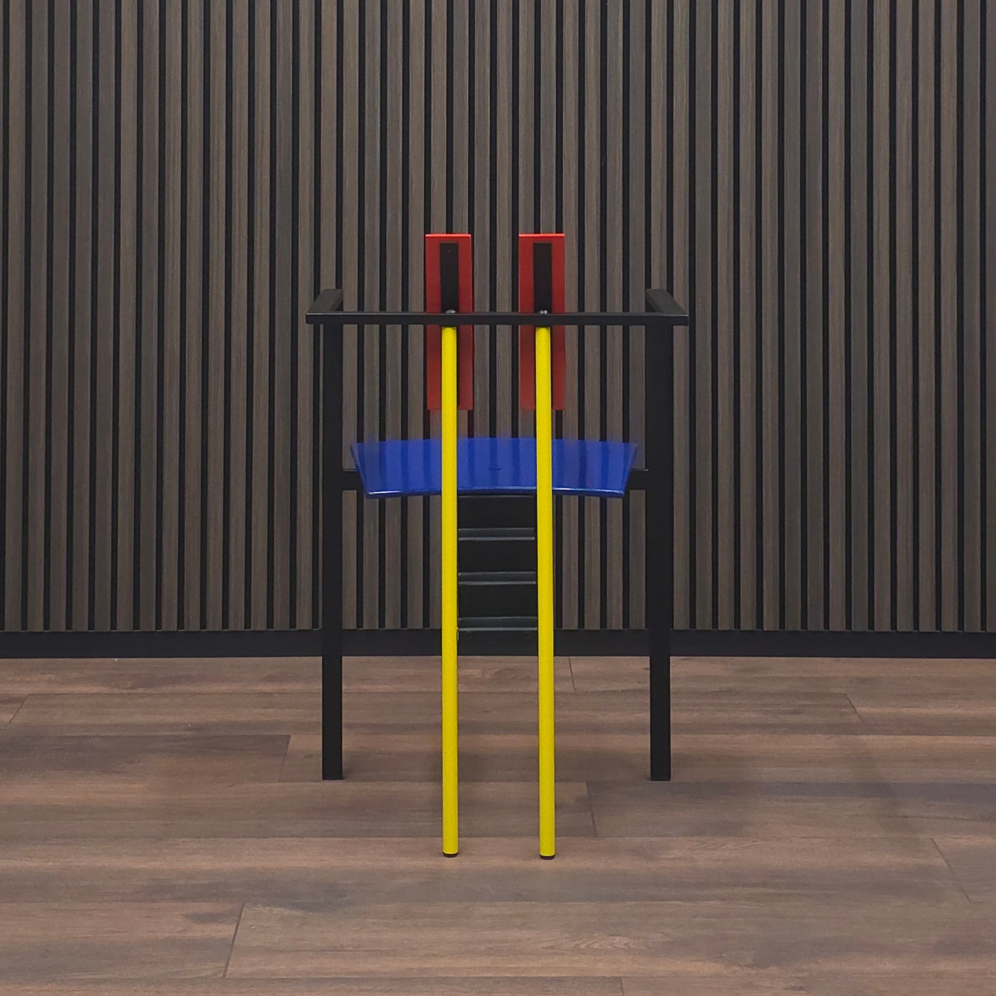 KFF | TRIX | Red & Blue Chair | Memphis Design Pop Art Stuhl | Bauhaus Stil