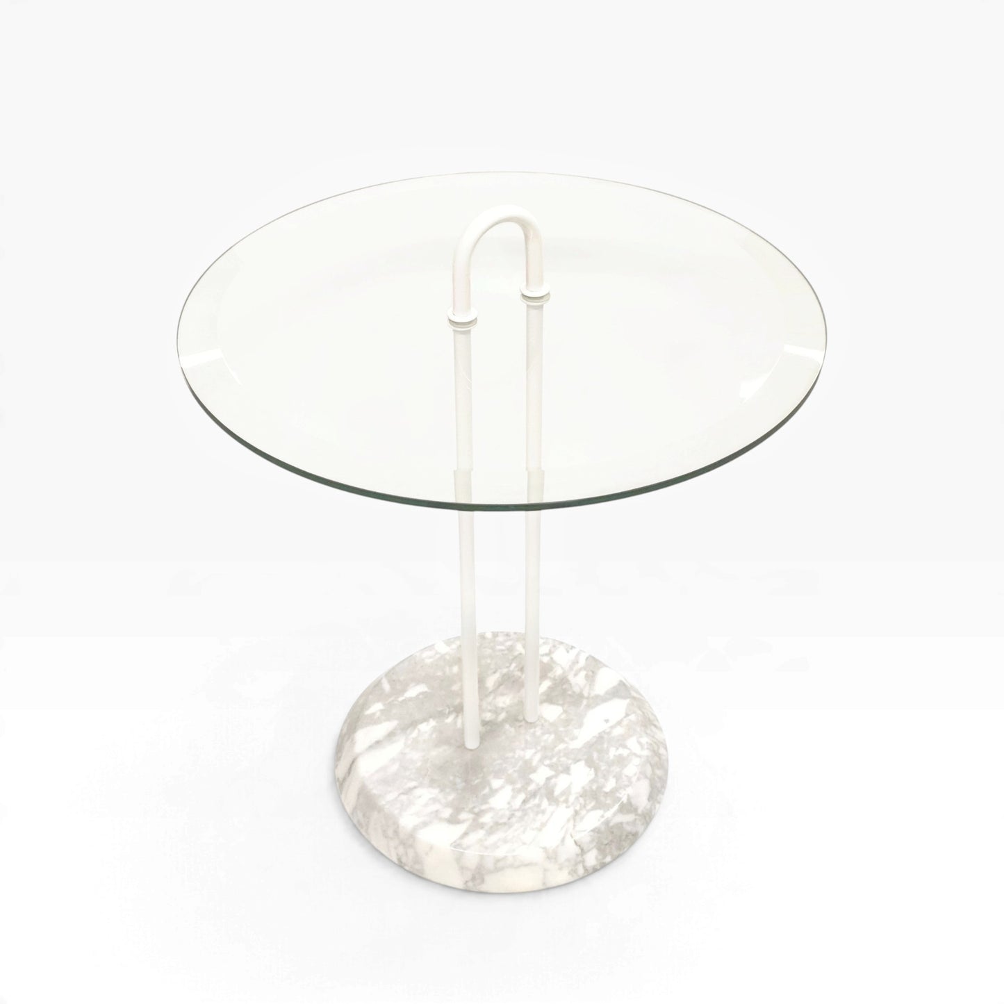 Cattelan Italy | Vico Magistretti | Othello Beistelltisch | Marmor Glas Vintage