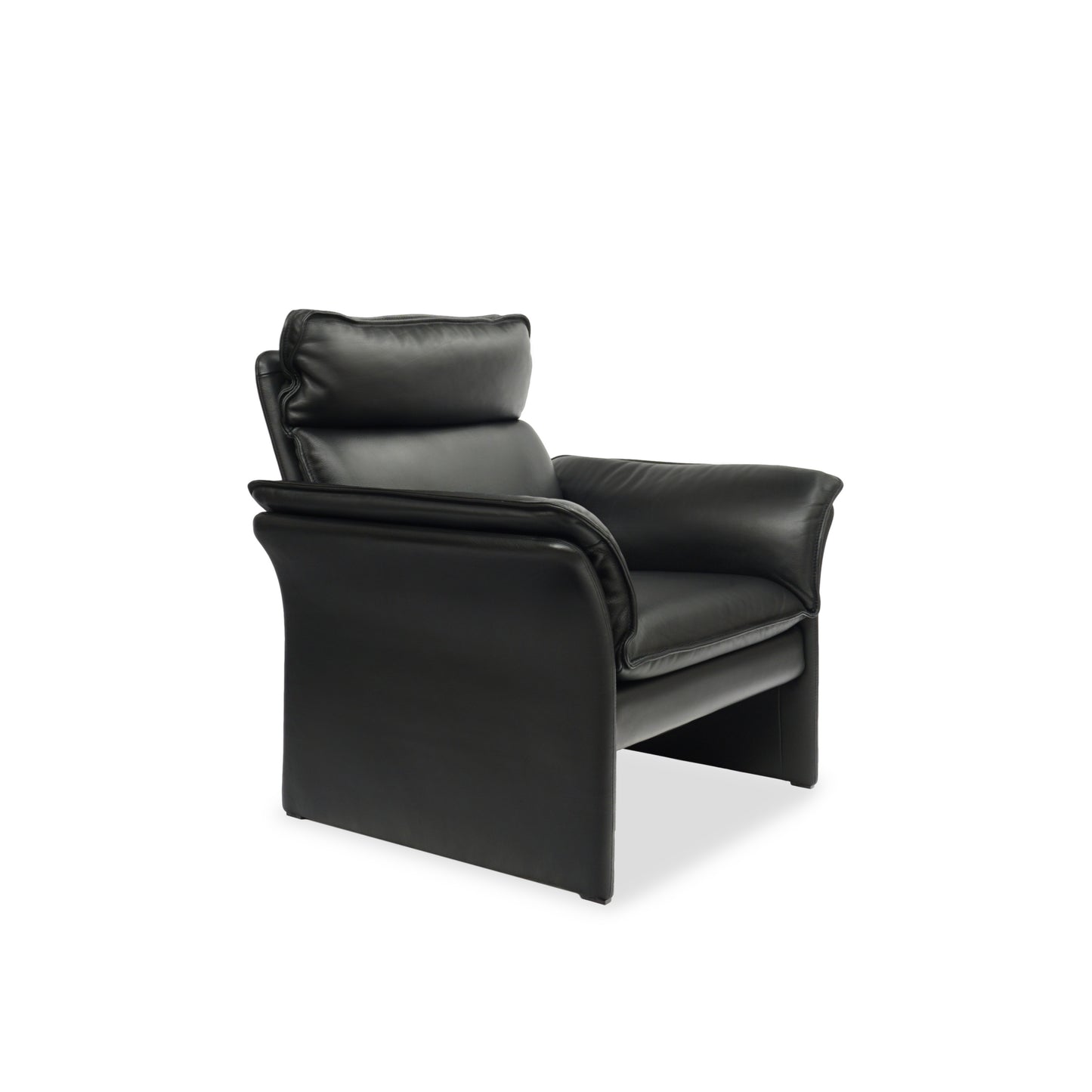 DREIPUNKT Scala | Sessel Leder Schwarz | Klassiker Lounge Design Chair