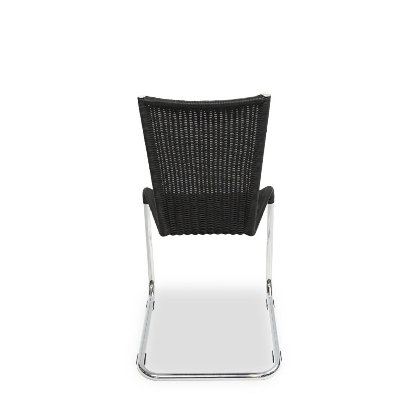 TECTA WK 724 | 4er Set Kragstühle Schwarz | Freischwinger Stühle Bauhaus Chair