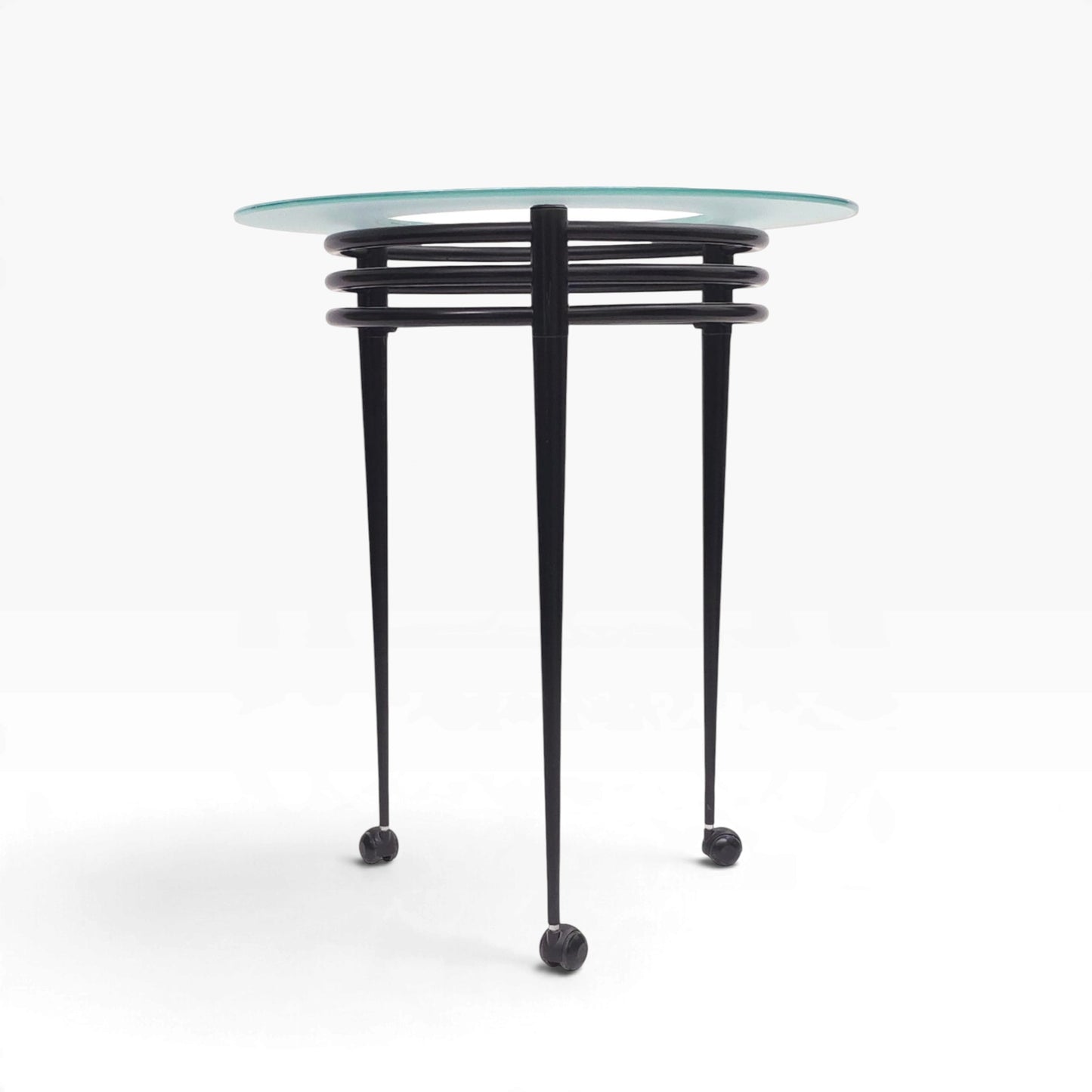 Artelano LUNA Bartisch | Design Pascal Mourgue | Rollbarer Vintage Sockeltisch