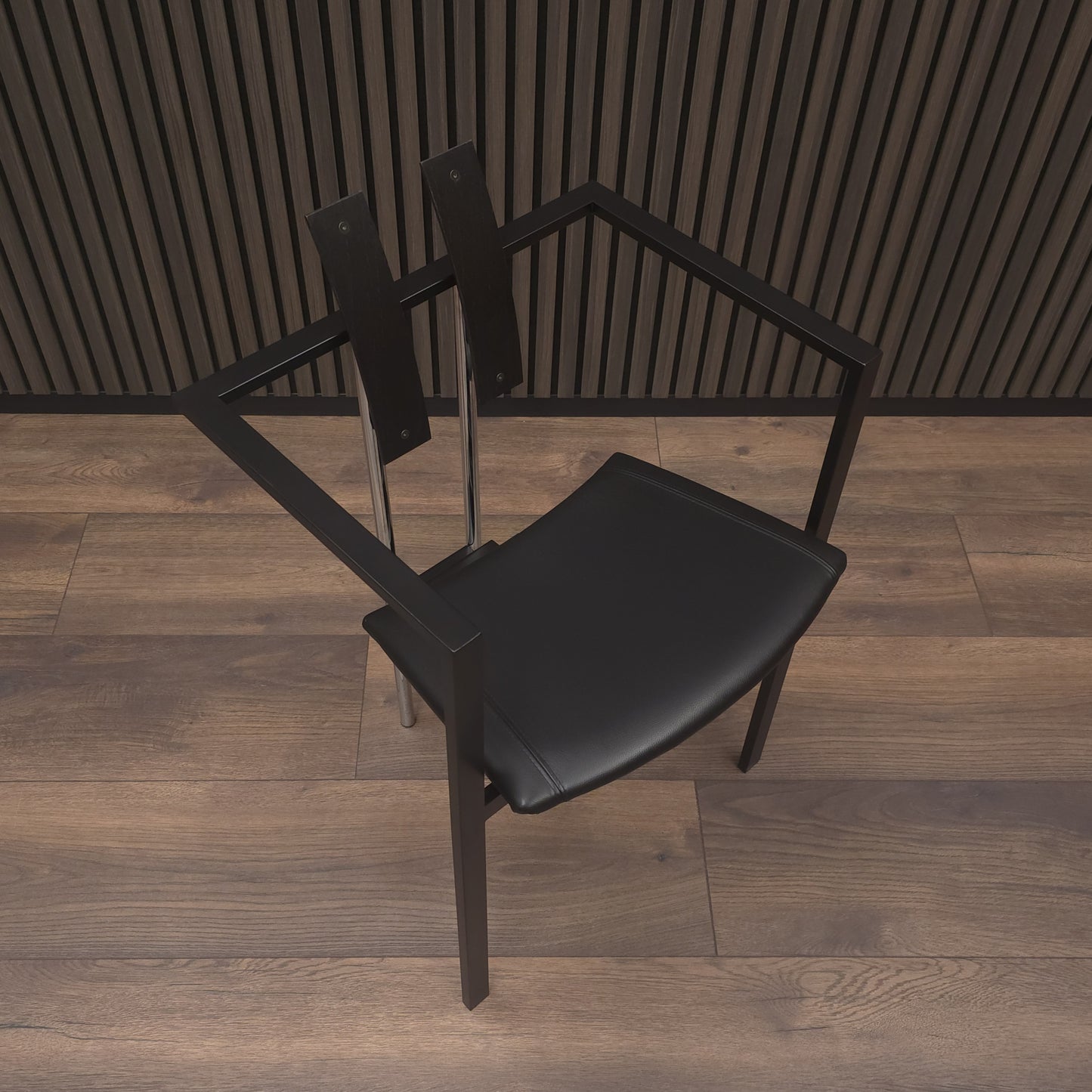 KFF | TRIX | 2 von 2 | Leder Sitz | Memphis Design Pop Art Stuhl | Bauhaus Stil (Kopie)