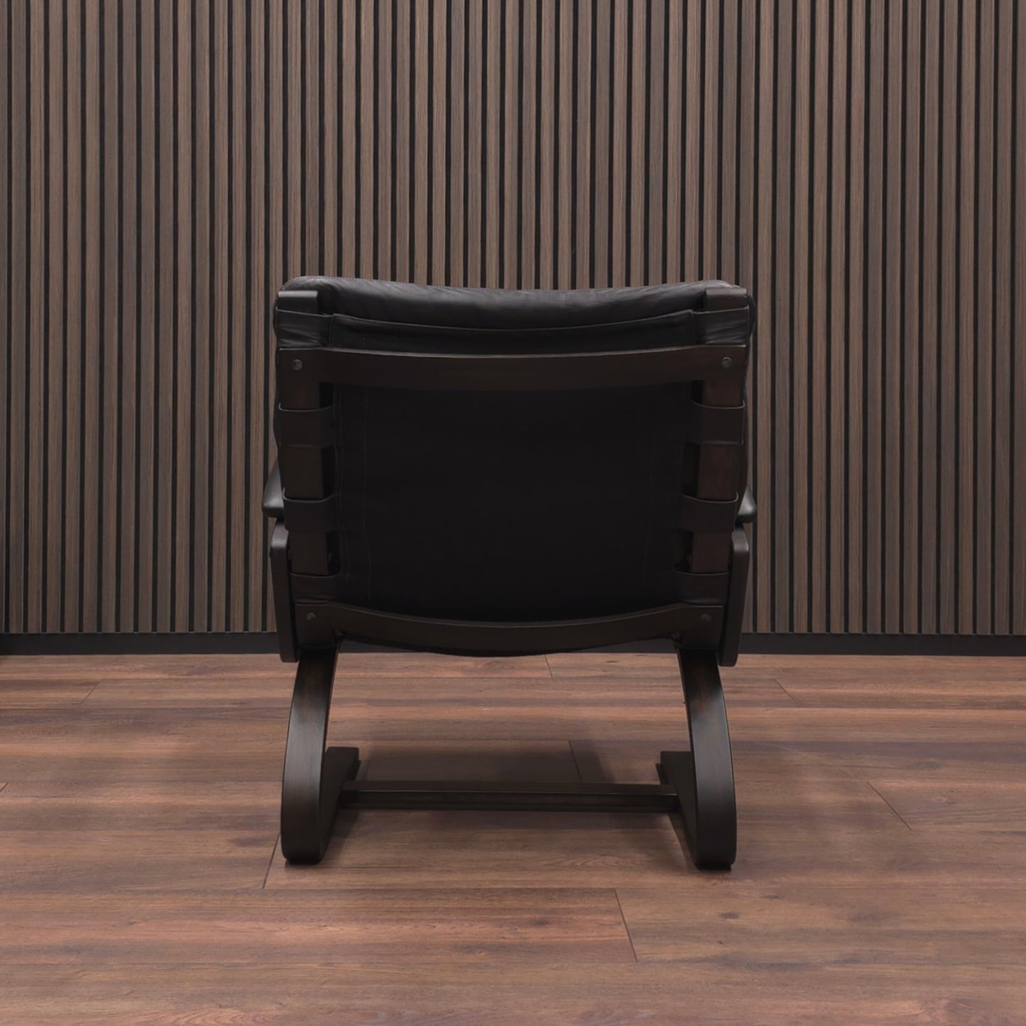 Rybo Rykken KENGU | Sessel & Hocker | 60er Palisander Vintage Leder Lounge Chair