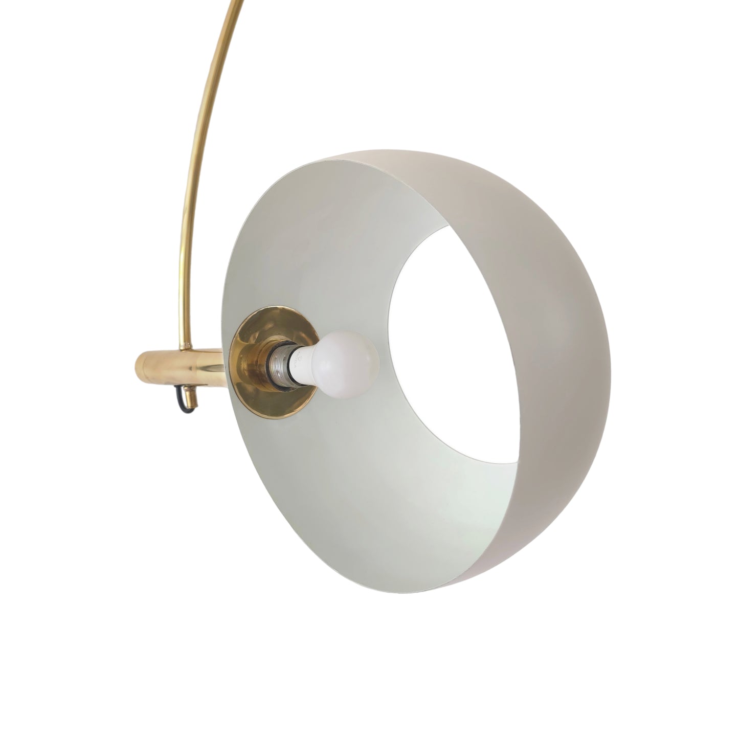 Florian Schulz BOCA | 70er Messing Vintage Bogenlampe | Mid Century Leuchte