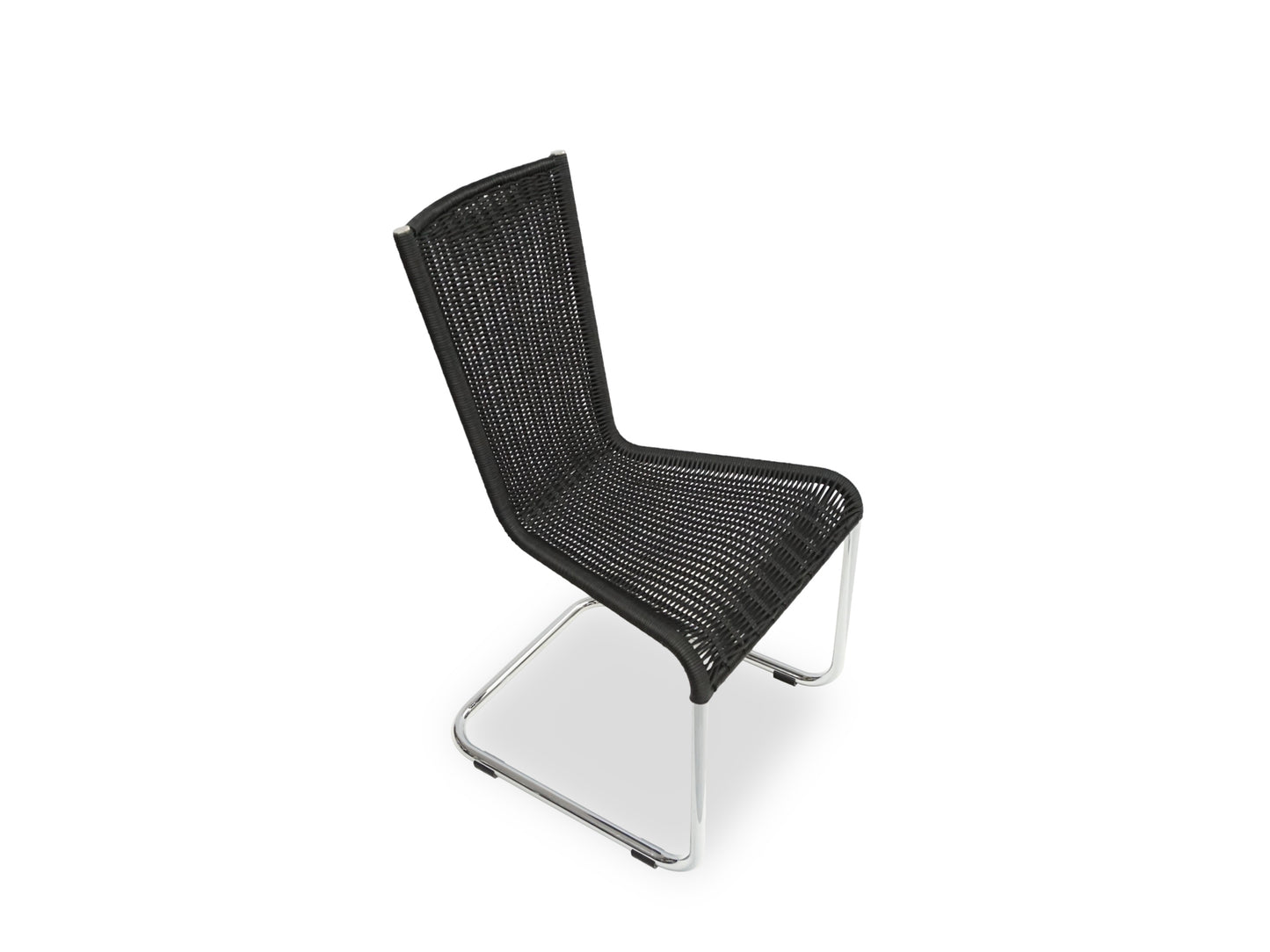 TECTA WK 724 | 4er Set Kragstühle Schwarz | Freischwinger Stühle Bauhaus Chair
